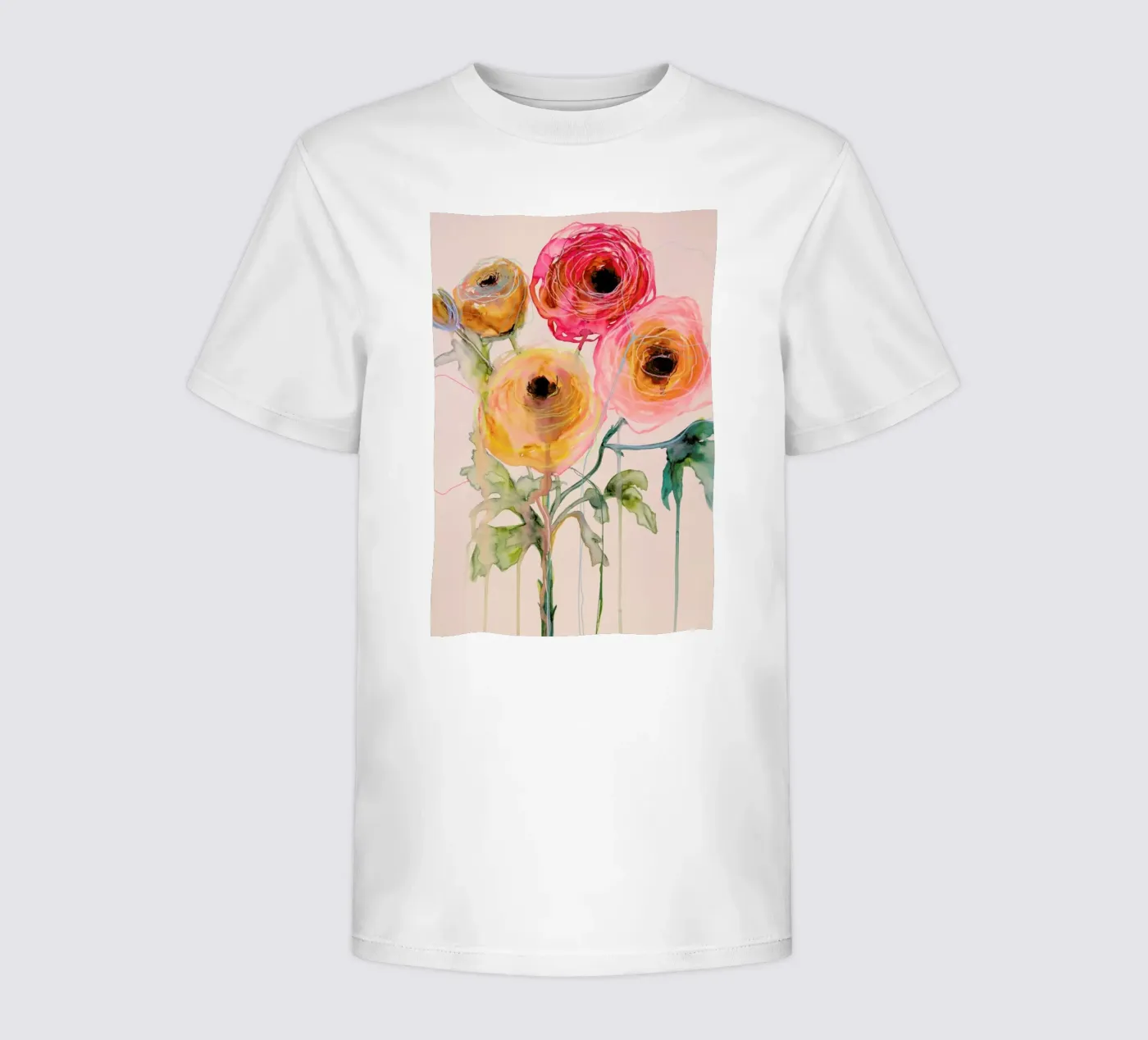 Ranunculus 06 t-shirt bambini da Leigh Viner