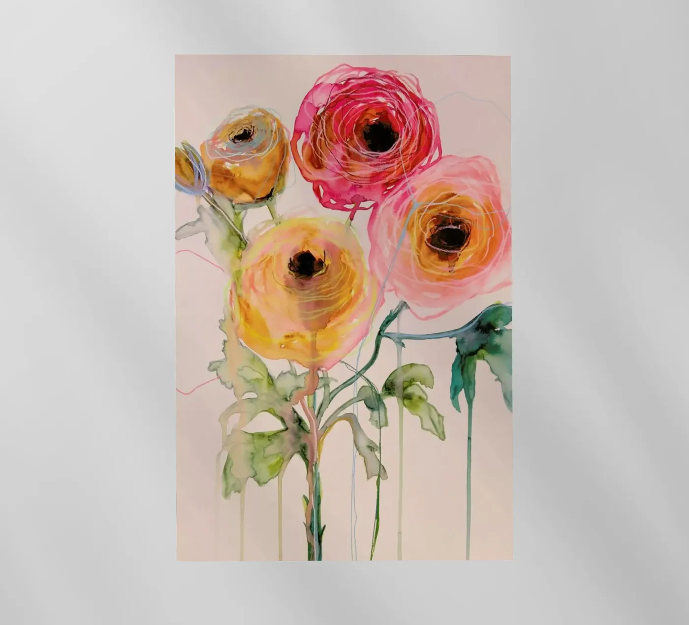 Ranunculus 06 pellicola backlit da Leigh Viner