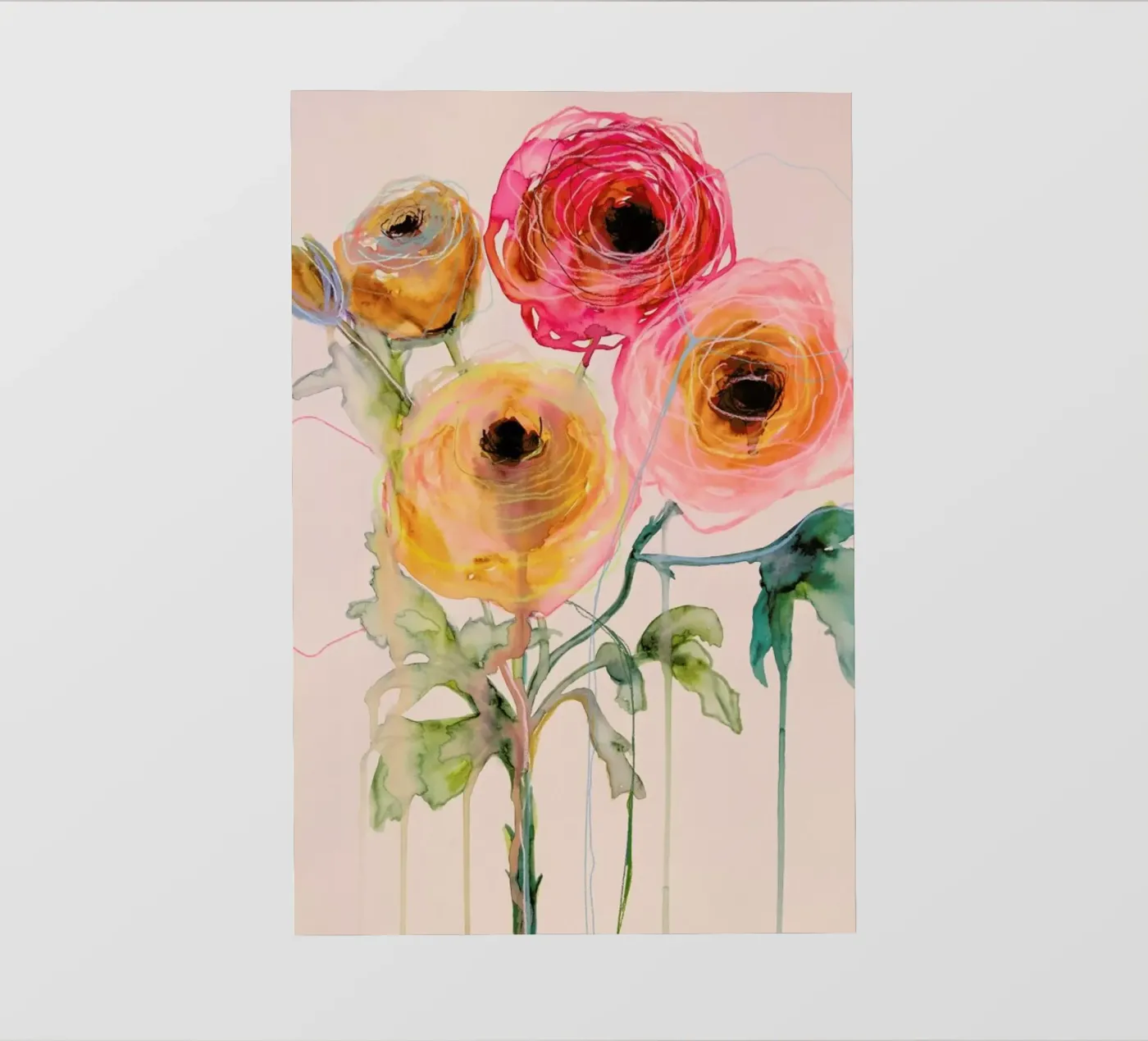 Ranunculus 06 pellicola backlit da Leigh Viner