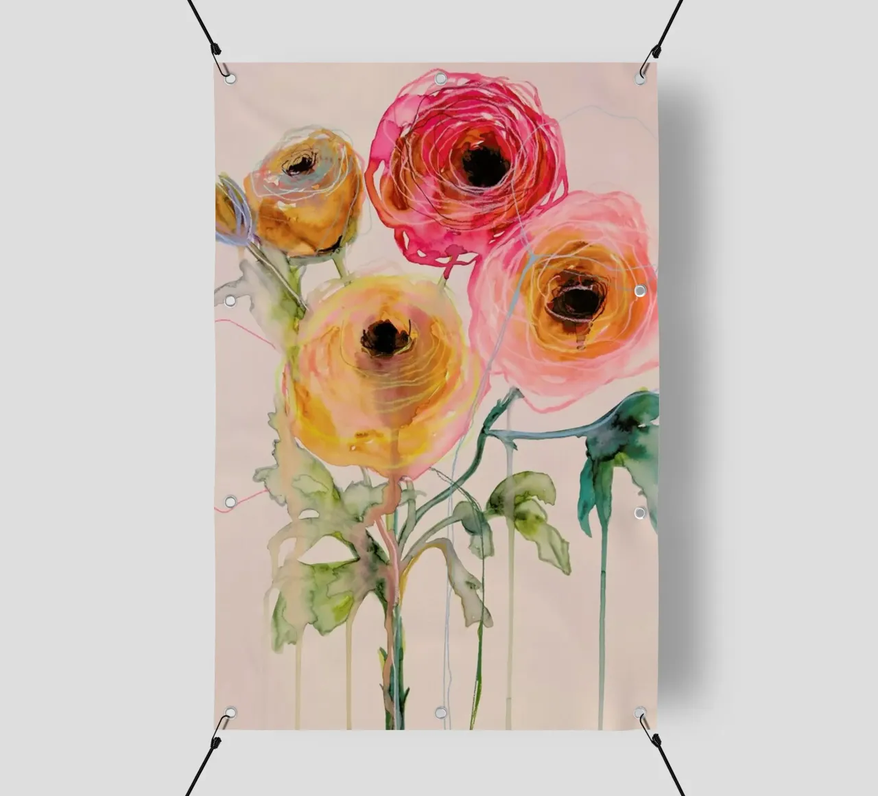 Ranunculus 06 telo in pvc da Leigh Viner