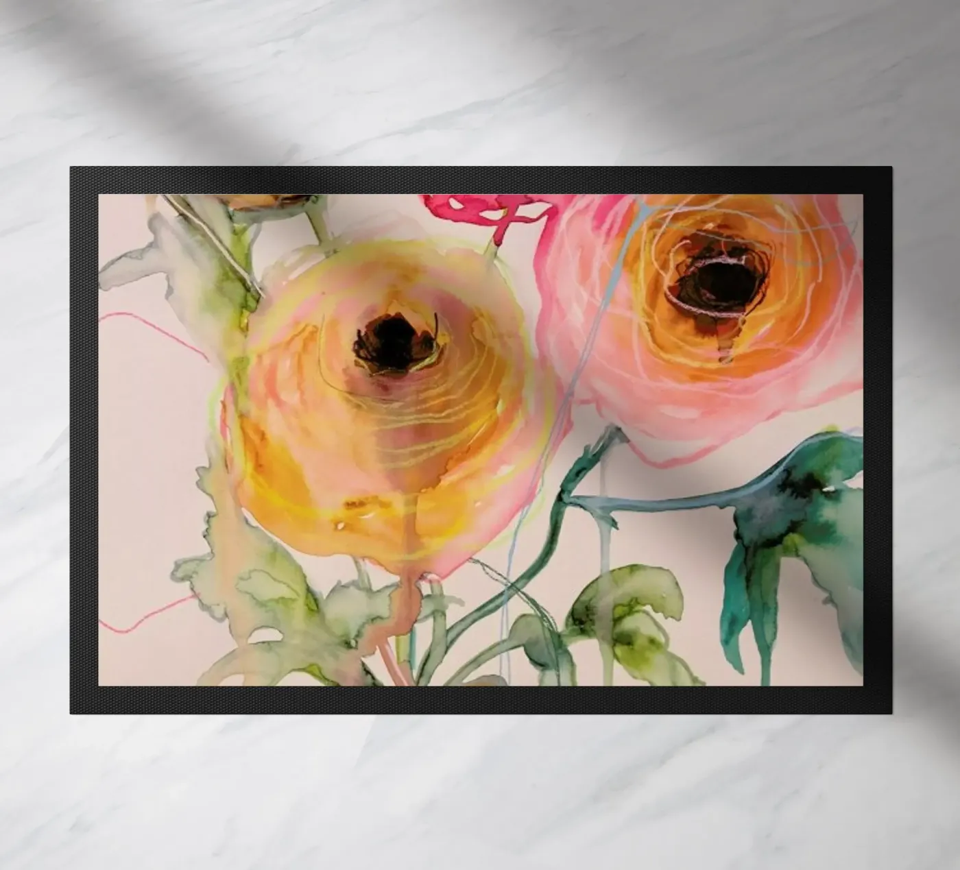 Ranunculus 06 deurmat van Leigh Viner