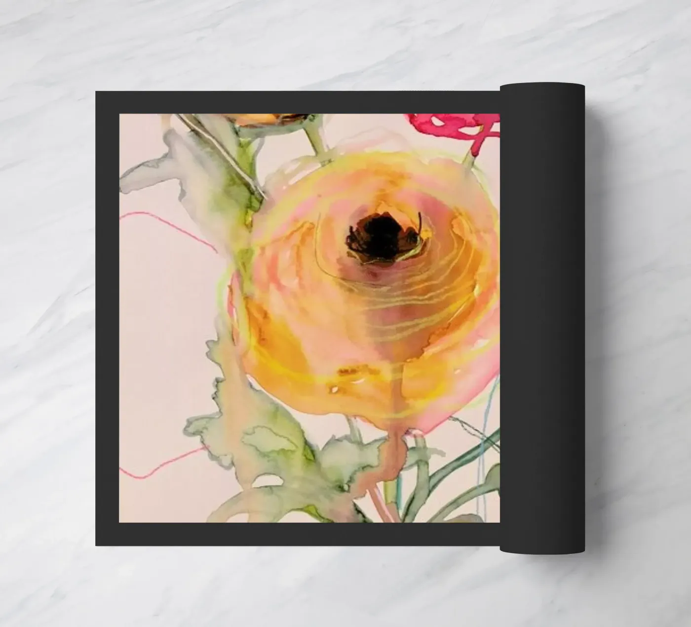 Ranunculus 06 deurmat van Leigh Viner