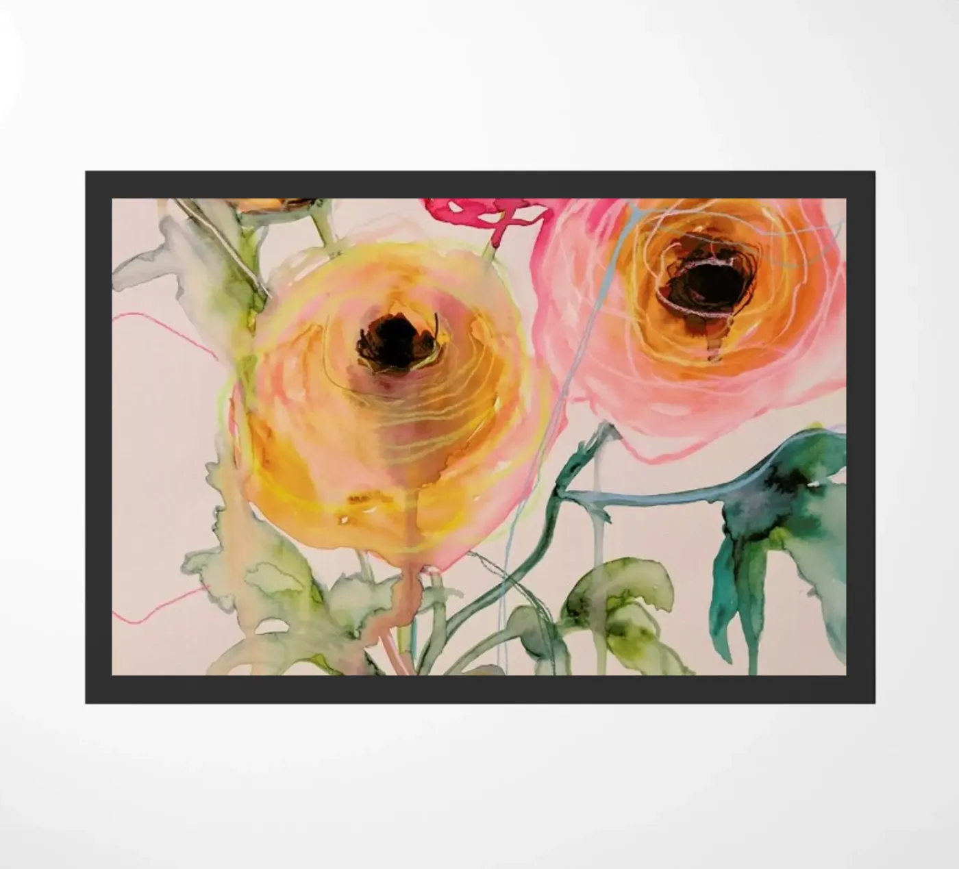 Ranunculus 06 deurmat van Leigh Viner