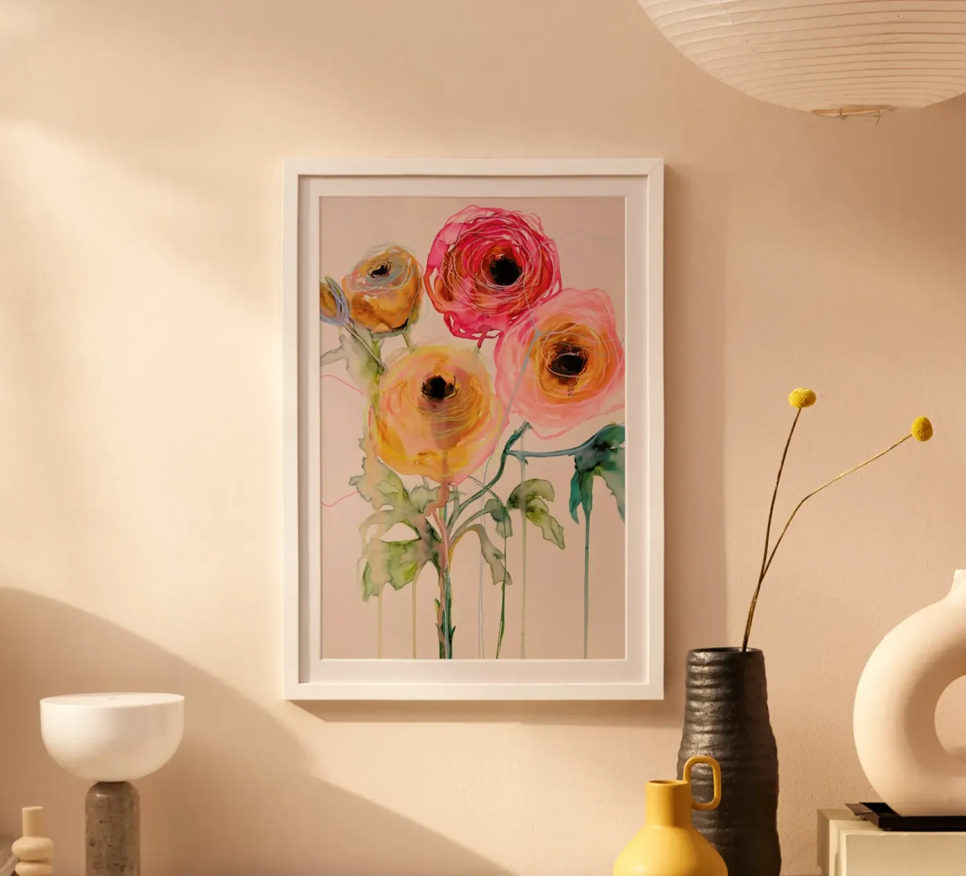 Ranunculus 06 poster van Leigh Viner