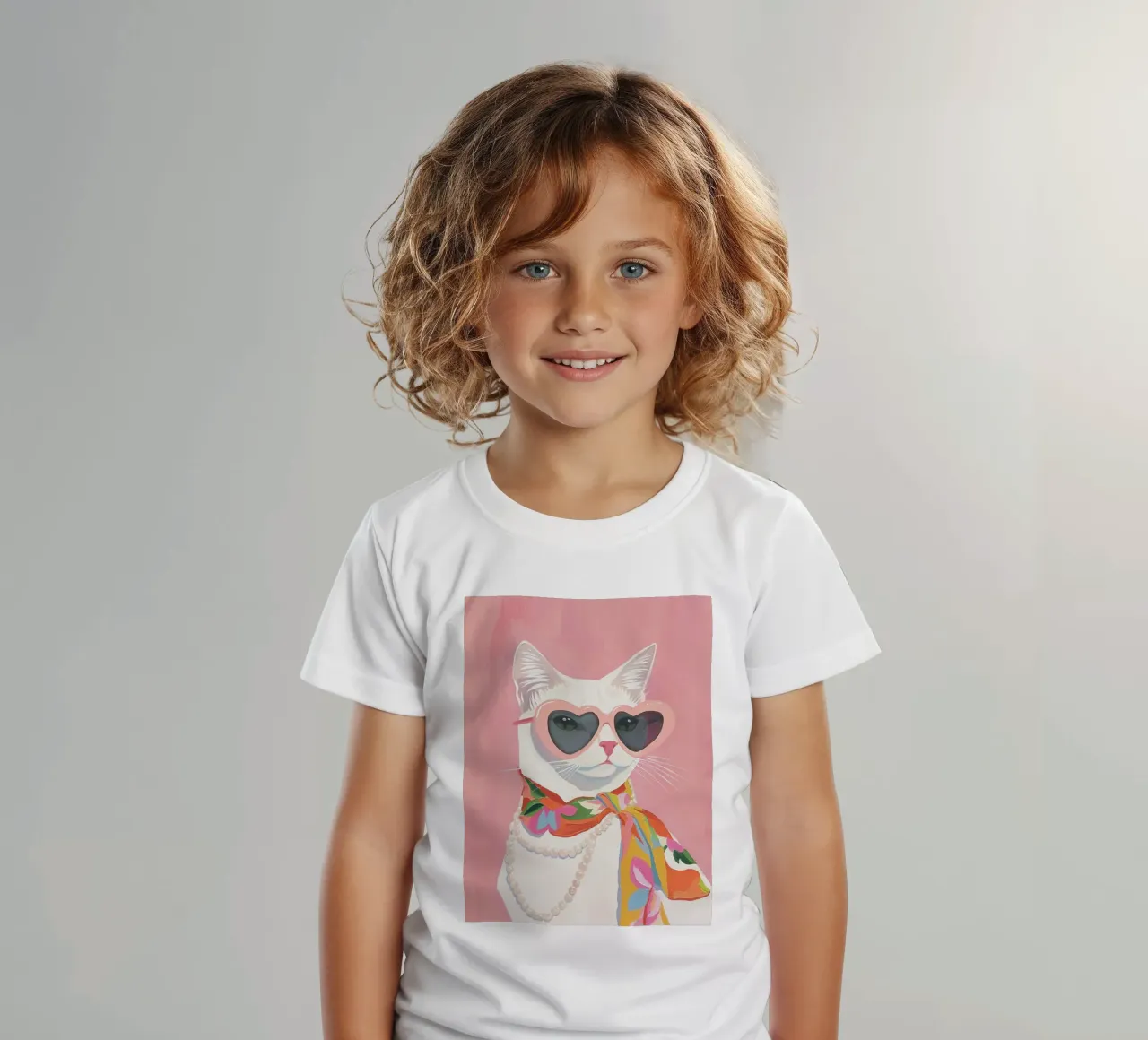 Fashion Cat kids t-shirt by Gypsy Galleria