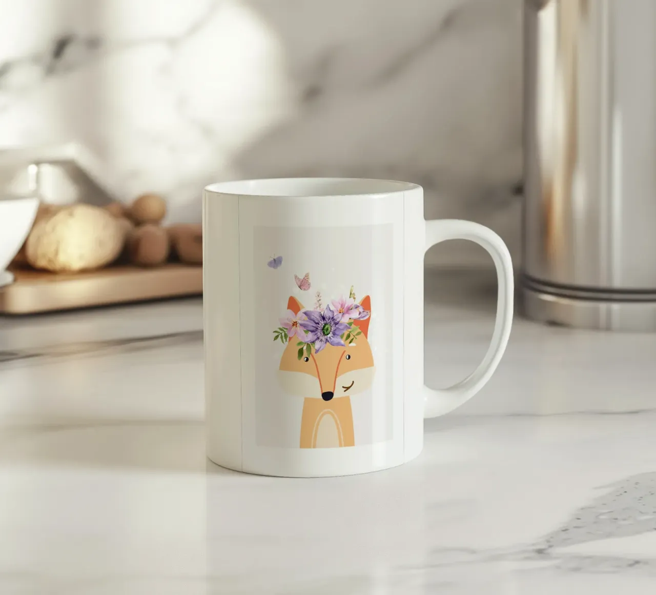LITTLE FOX tazza in ceramica da Einfach Uebel
