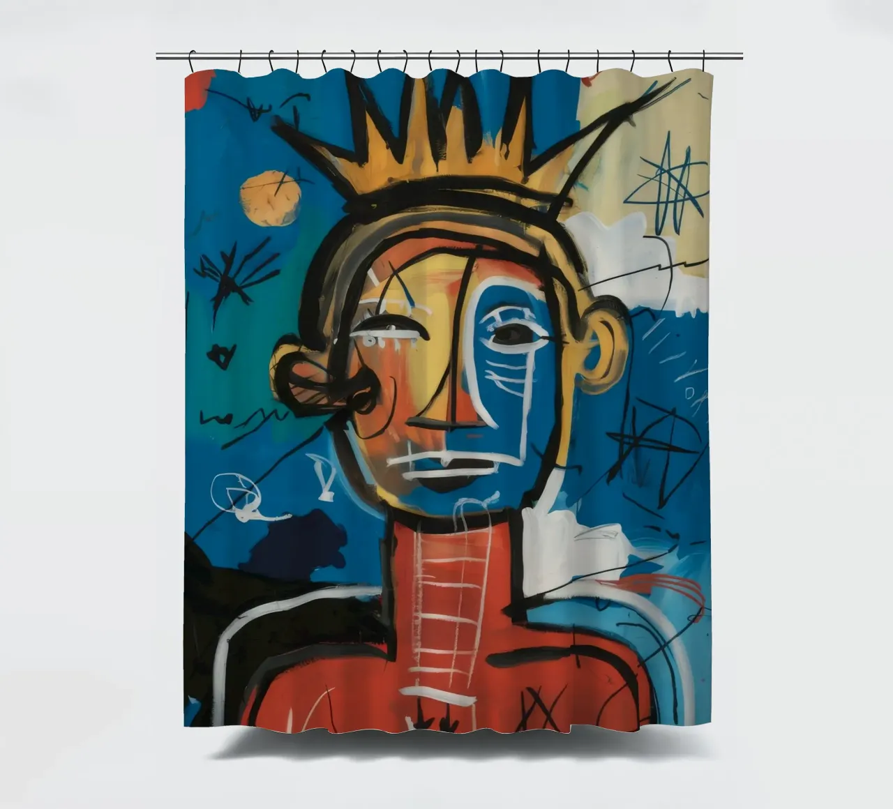 Royal Abstract Essence shower curtain by Muse Fragments