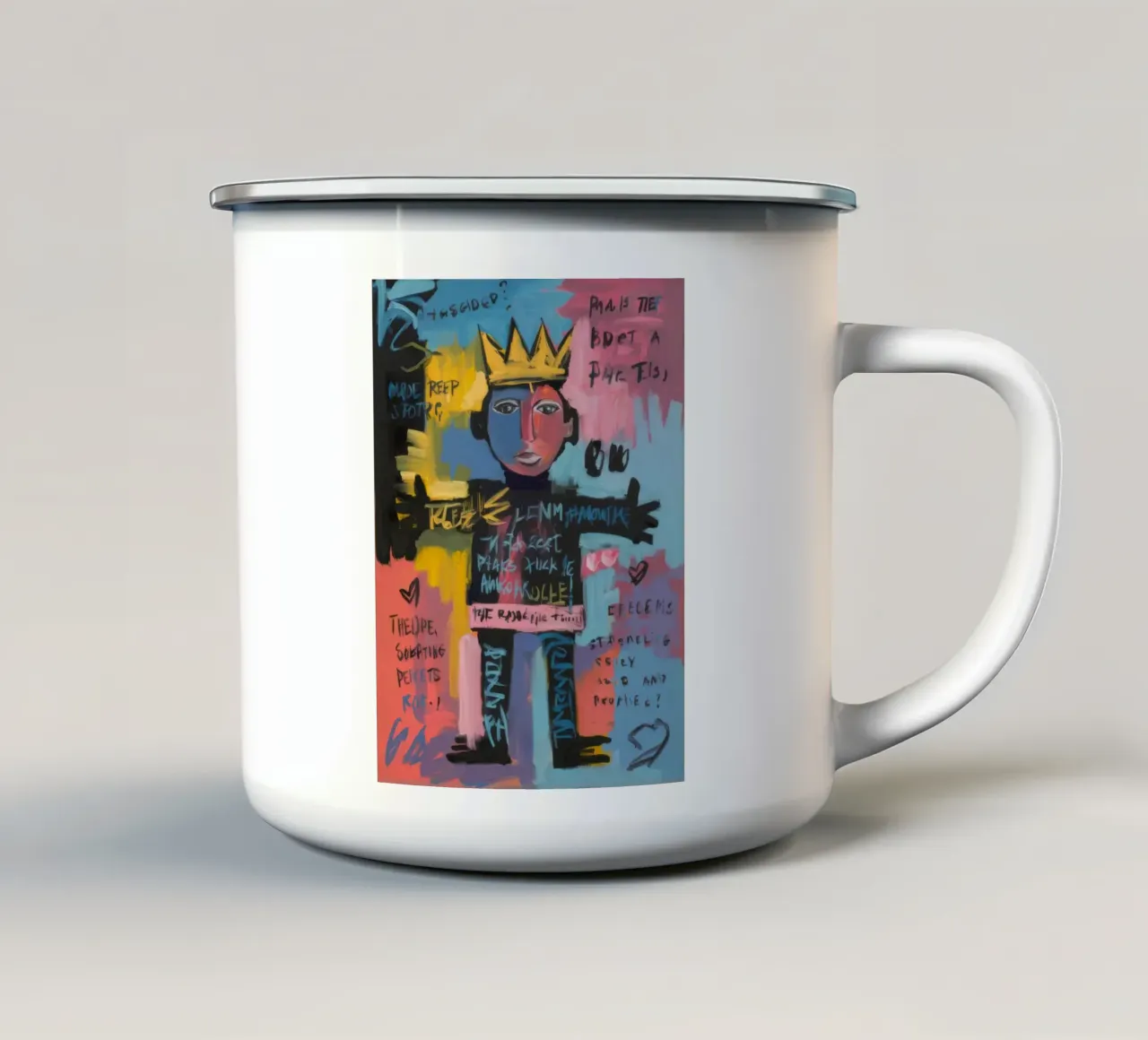 Incoronato re dei graffiti tazza in smalto da Muse Fragments