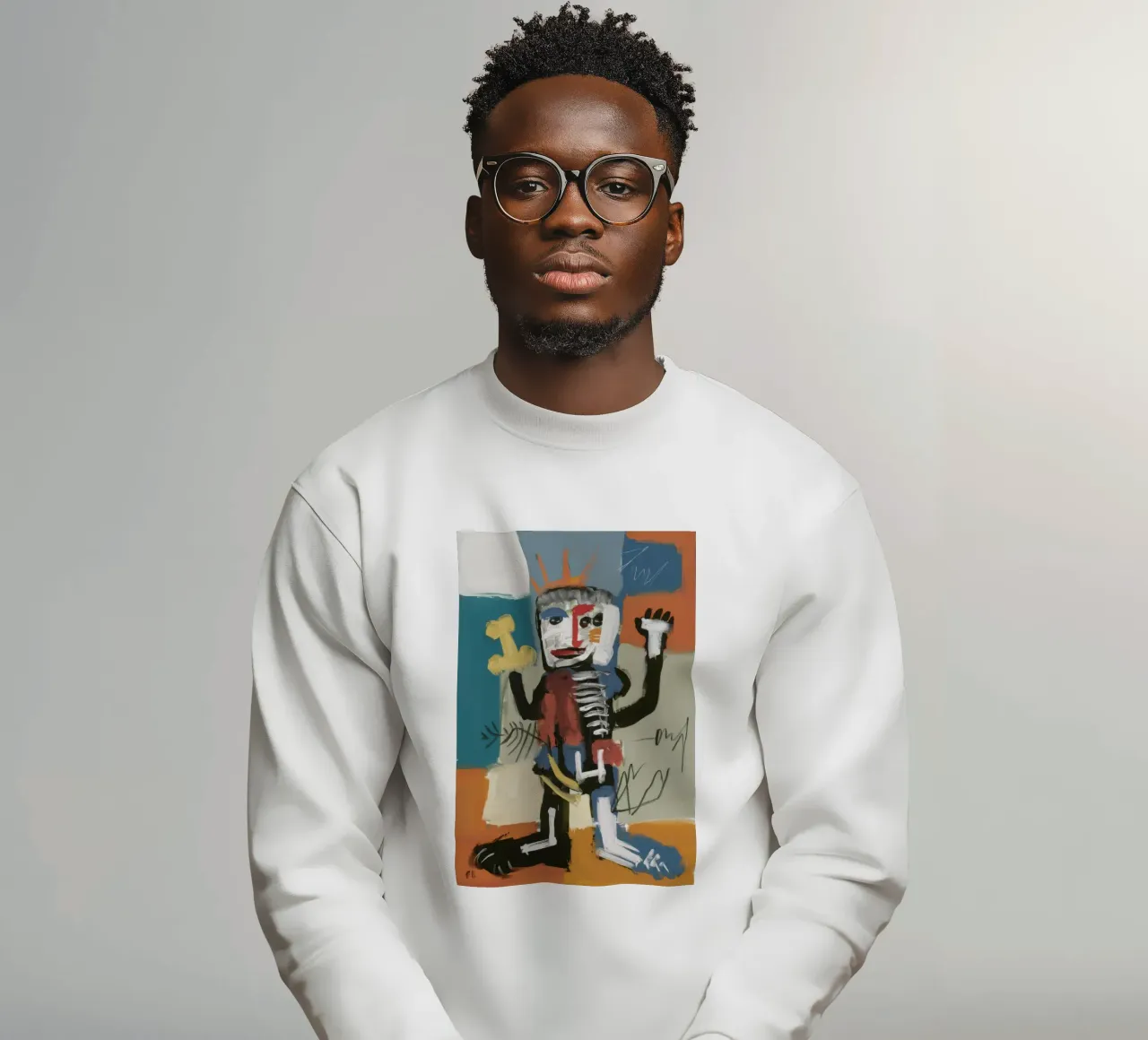 Scheletro in marcia felpa da Muse Fragments