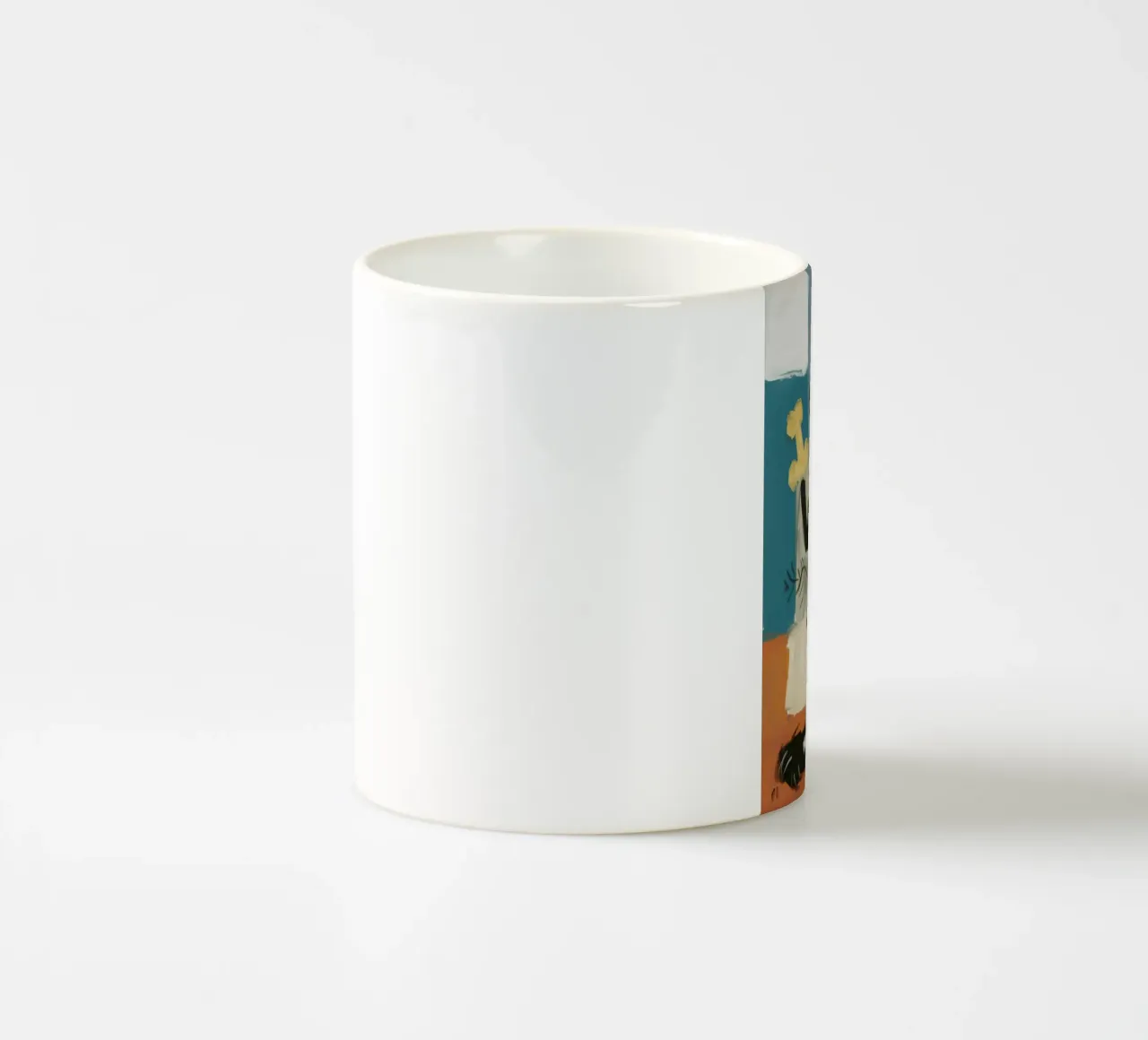 Scheletro in marcia tazza in ceramica da Muse Fragments