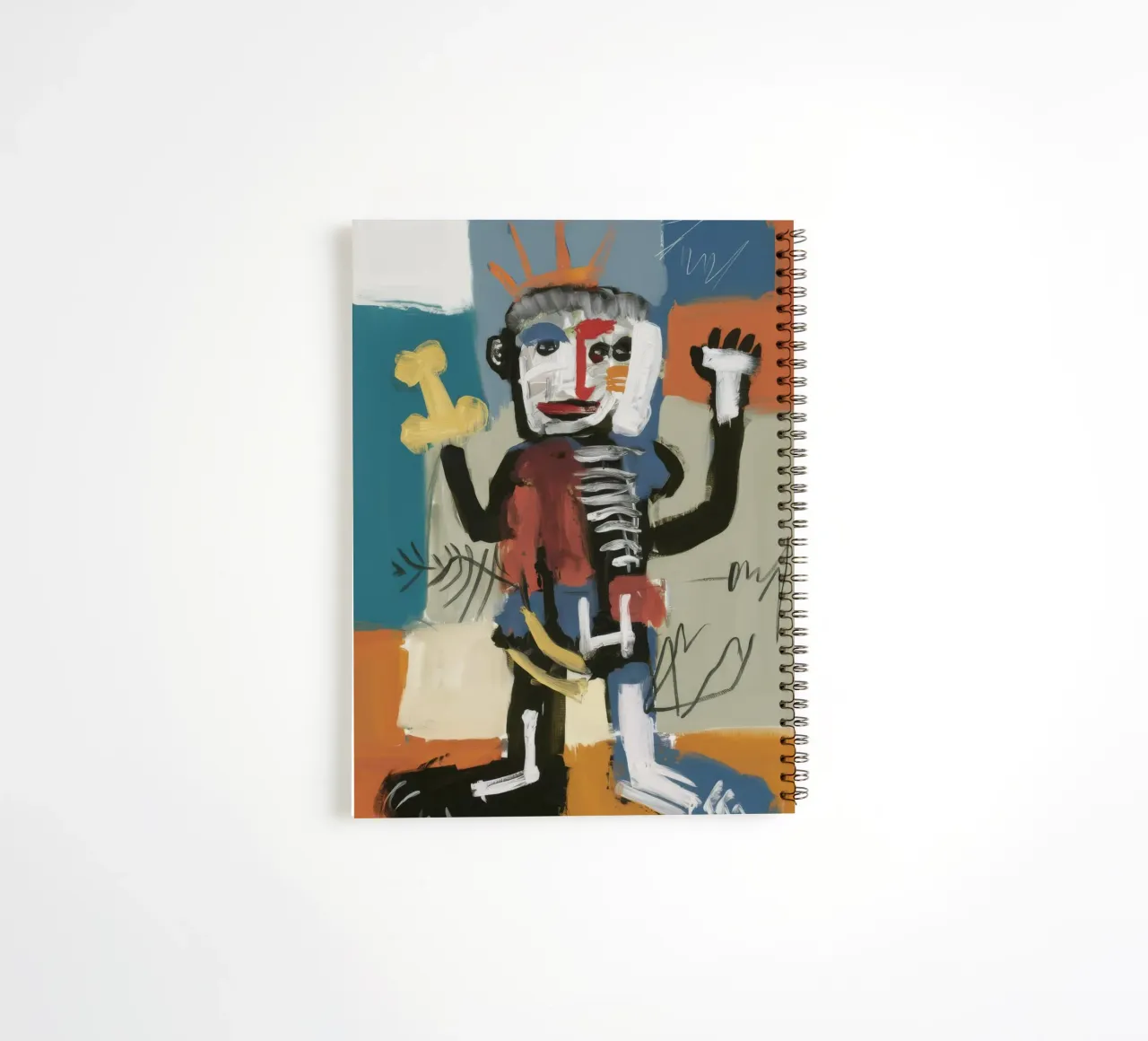 Skeleton Marching On spiral notebook by Muse Fragments