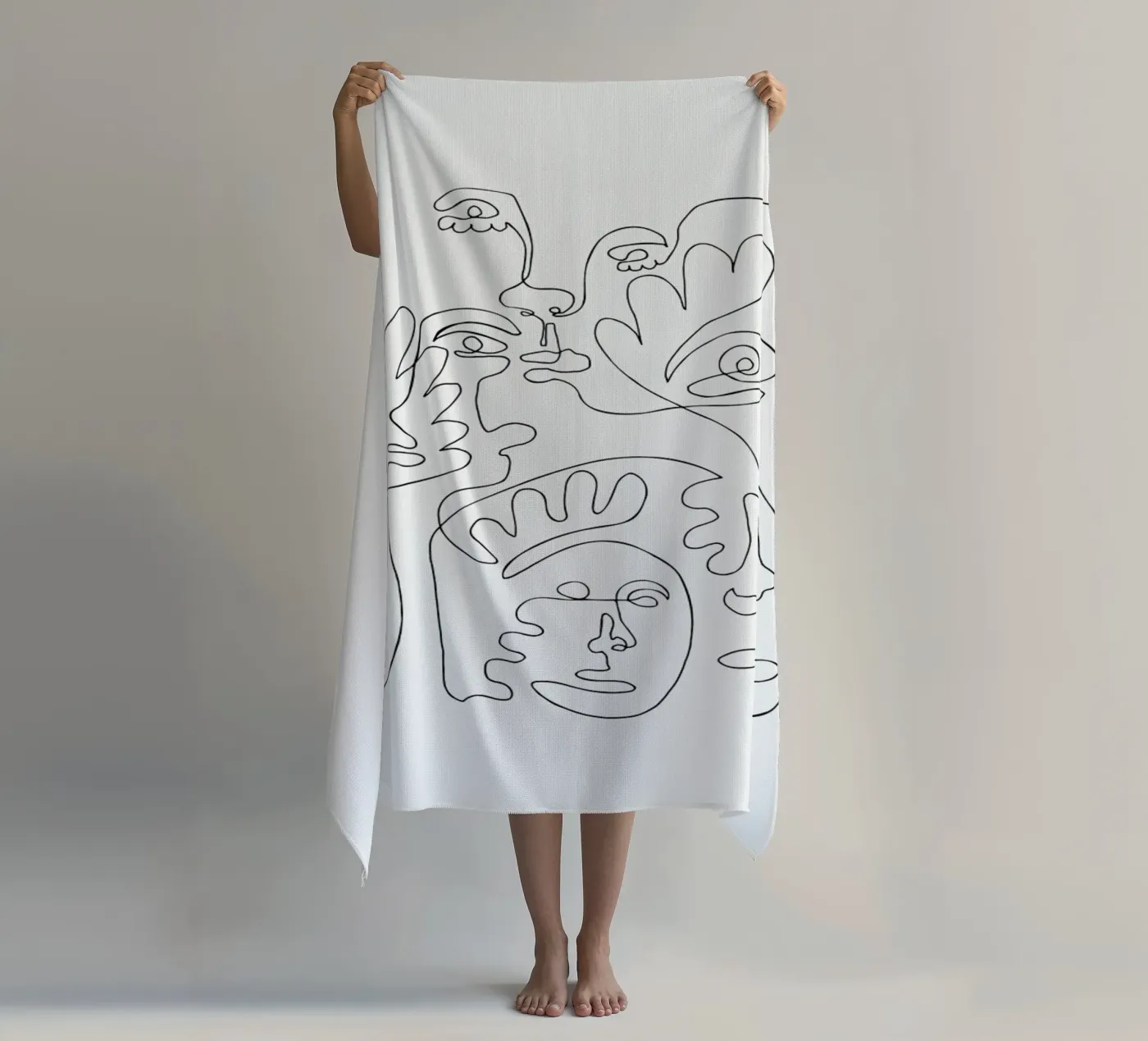 Merging strandhanddoek van Pure