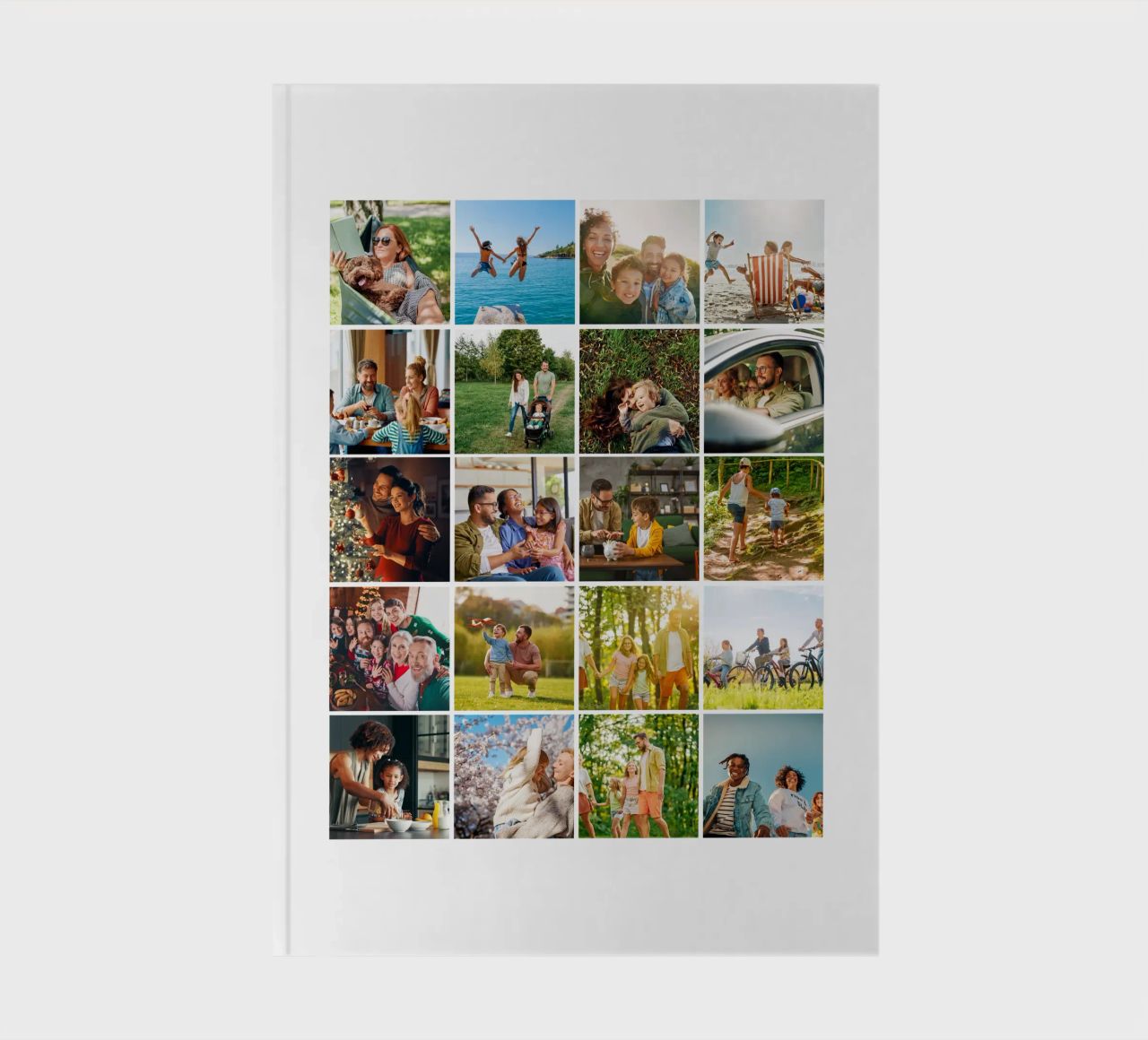 Benutzerdefinierte 20-Foto-Gitter-Collage Notizbuch von Paigaam Studio