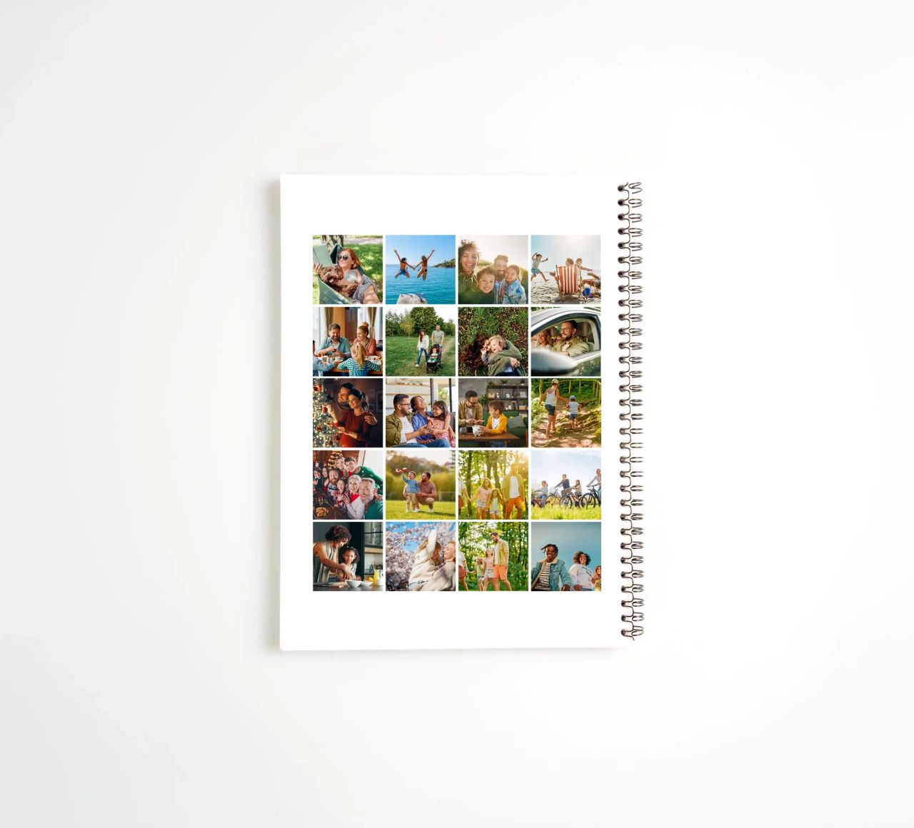 Benutzerdefinierte 20-Foto-Gitter-Collage Ringbuch von Paigaam Studio