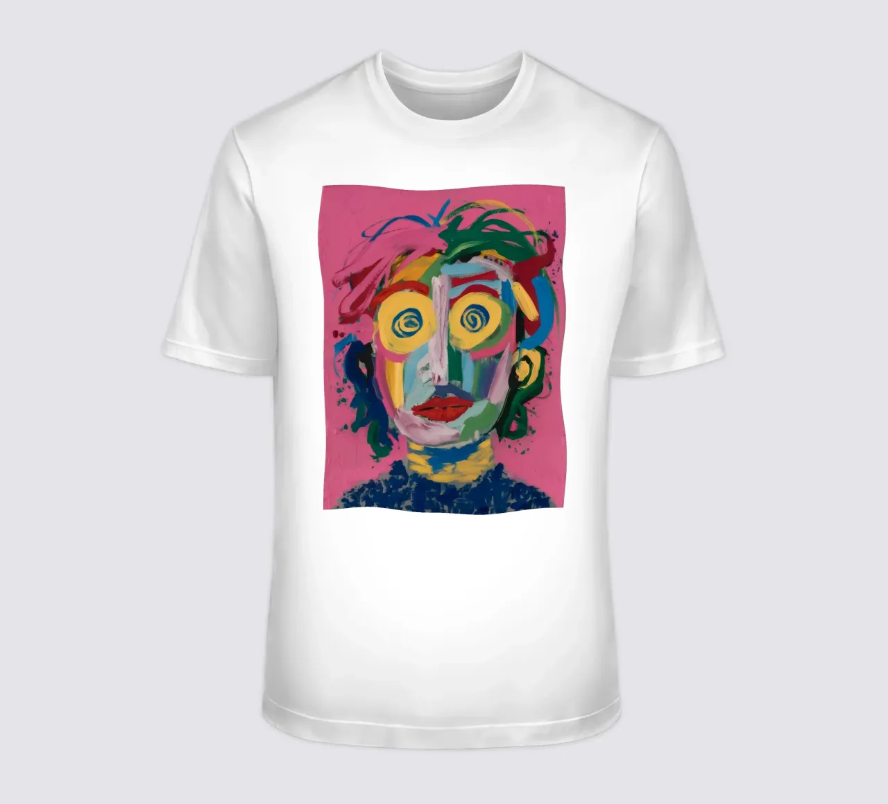 Vivid Abstract Portrait t-shirt by Muse Fragments