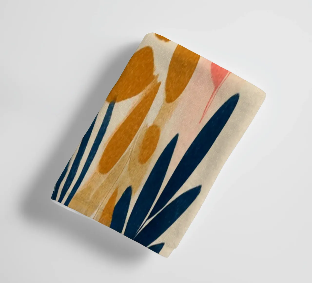 Botanical Abstract in Pink, Orange and Blue asciugamano da bagno da Gypsy Galleria