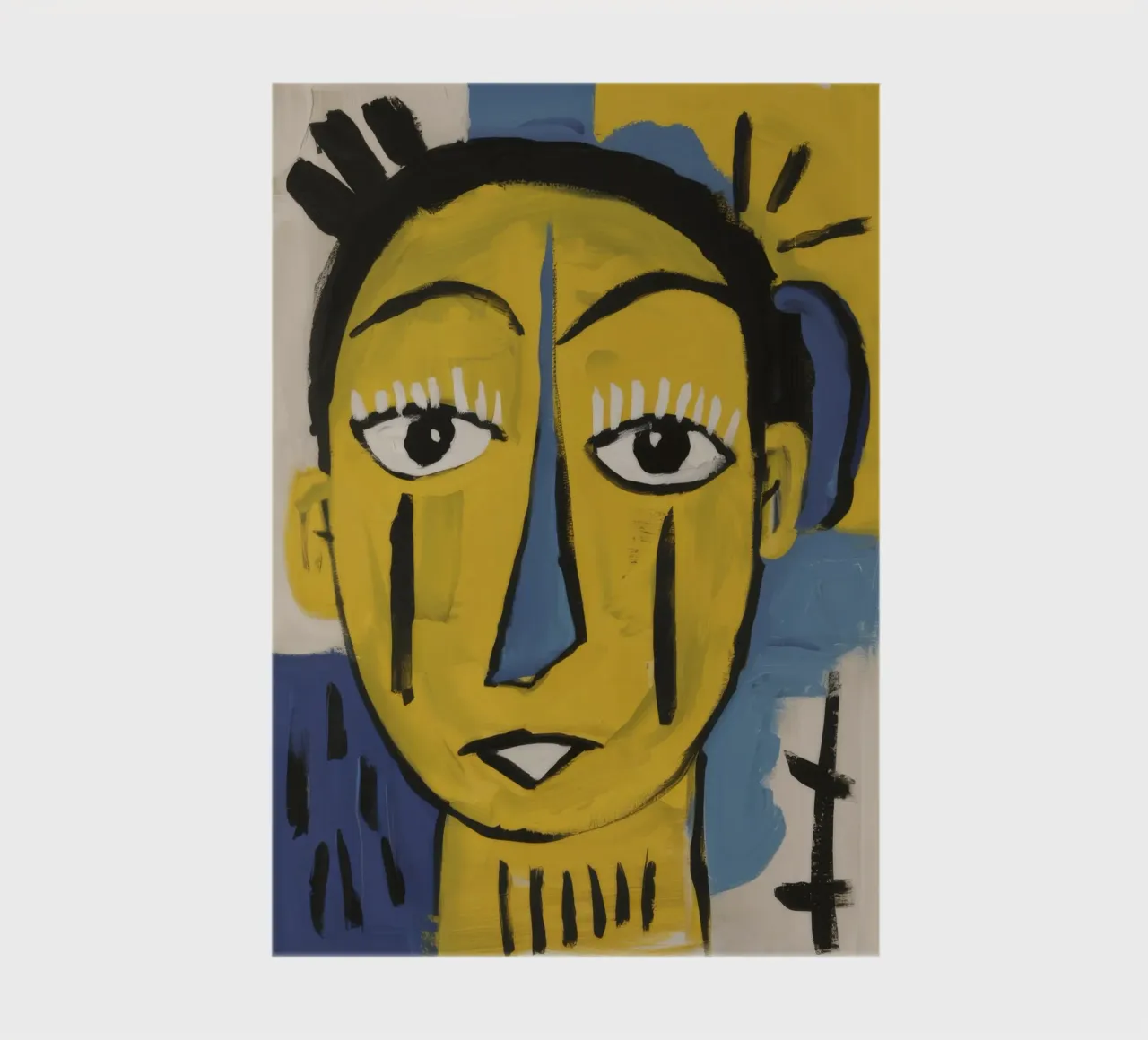 Abstract Crowned Head notebook by Muse Fragments