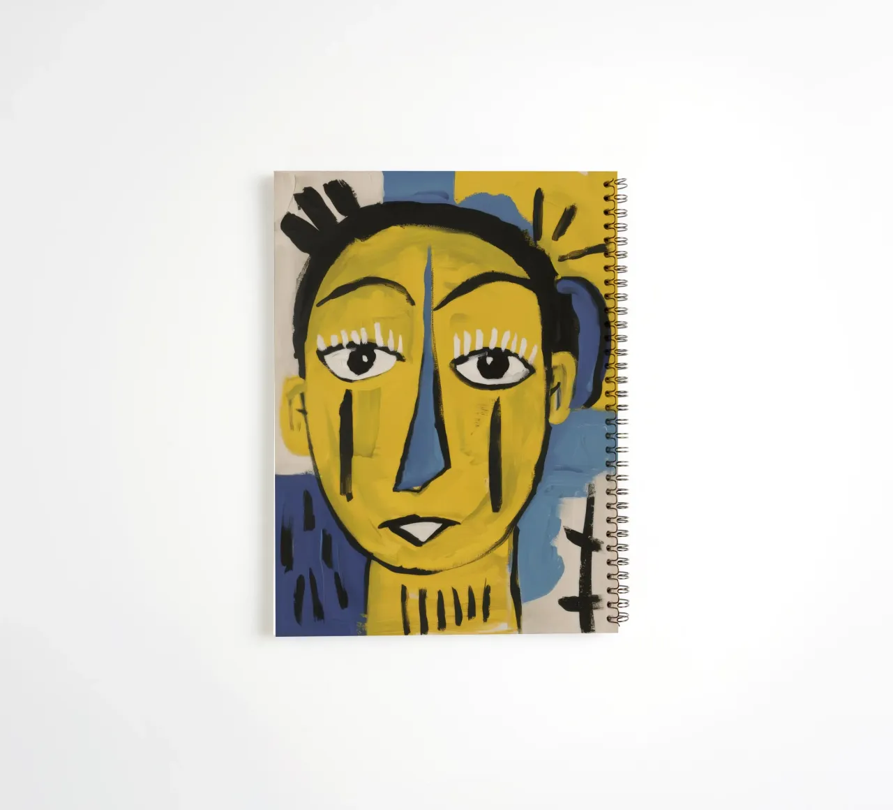 Abstract Crowned Head spiral notebook by Muse Fragments