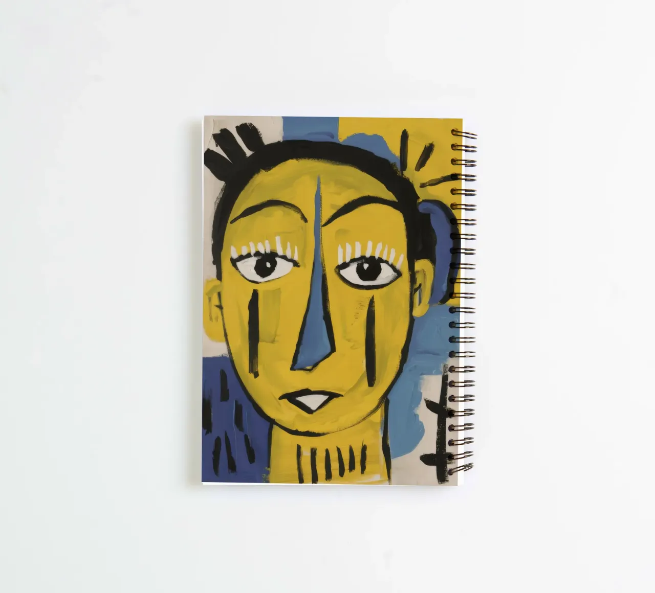 Abstract Crowned Head spiral notebook by Muse Fragments