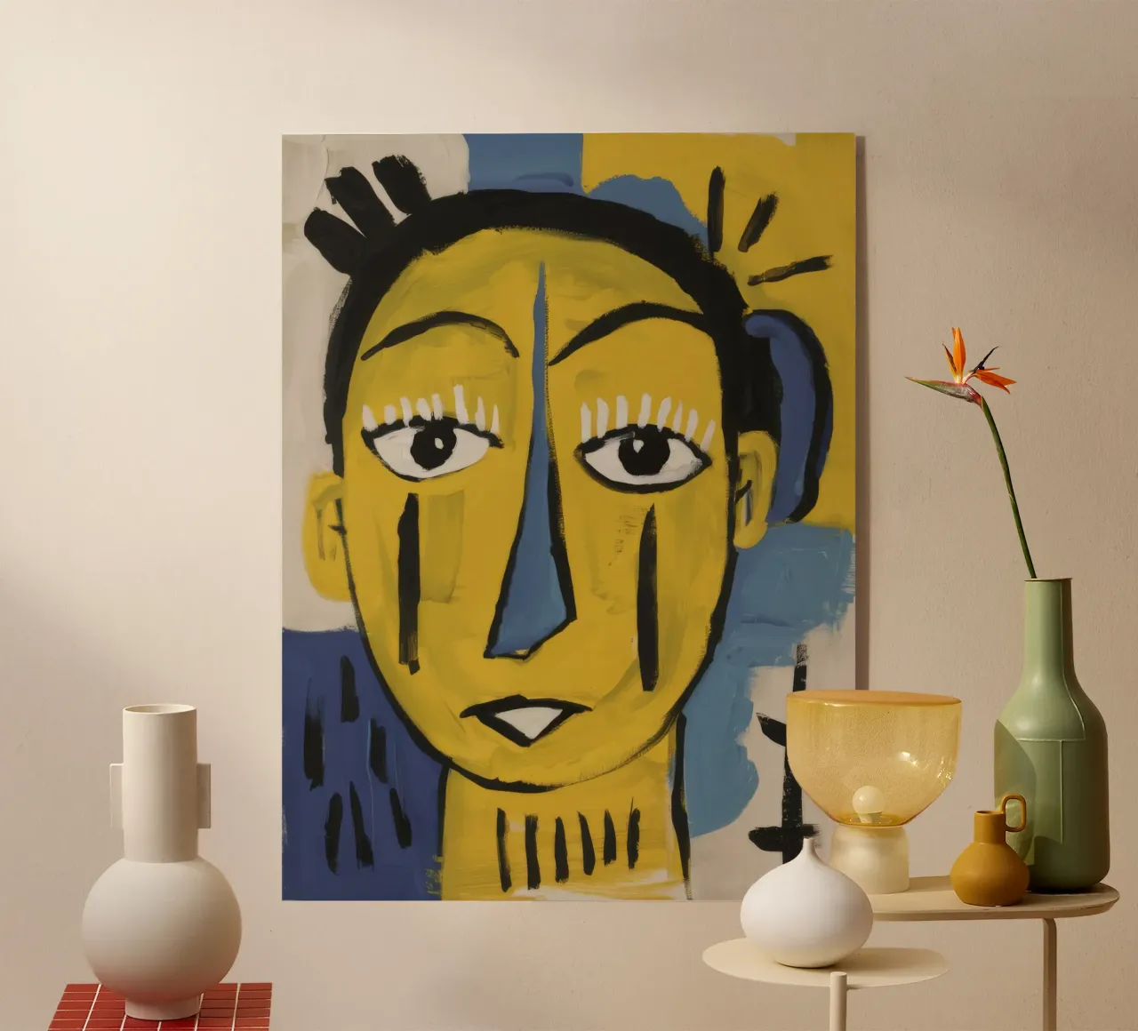Abstract Crowned Head acrylic glass by Muse Fragments
