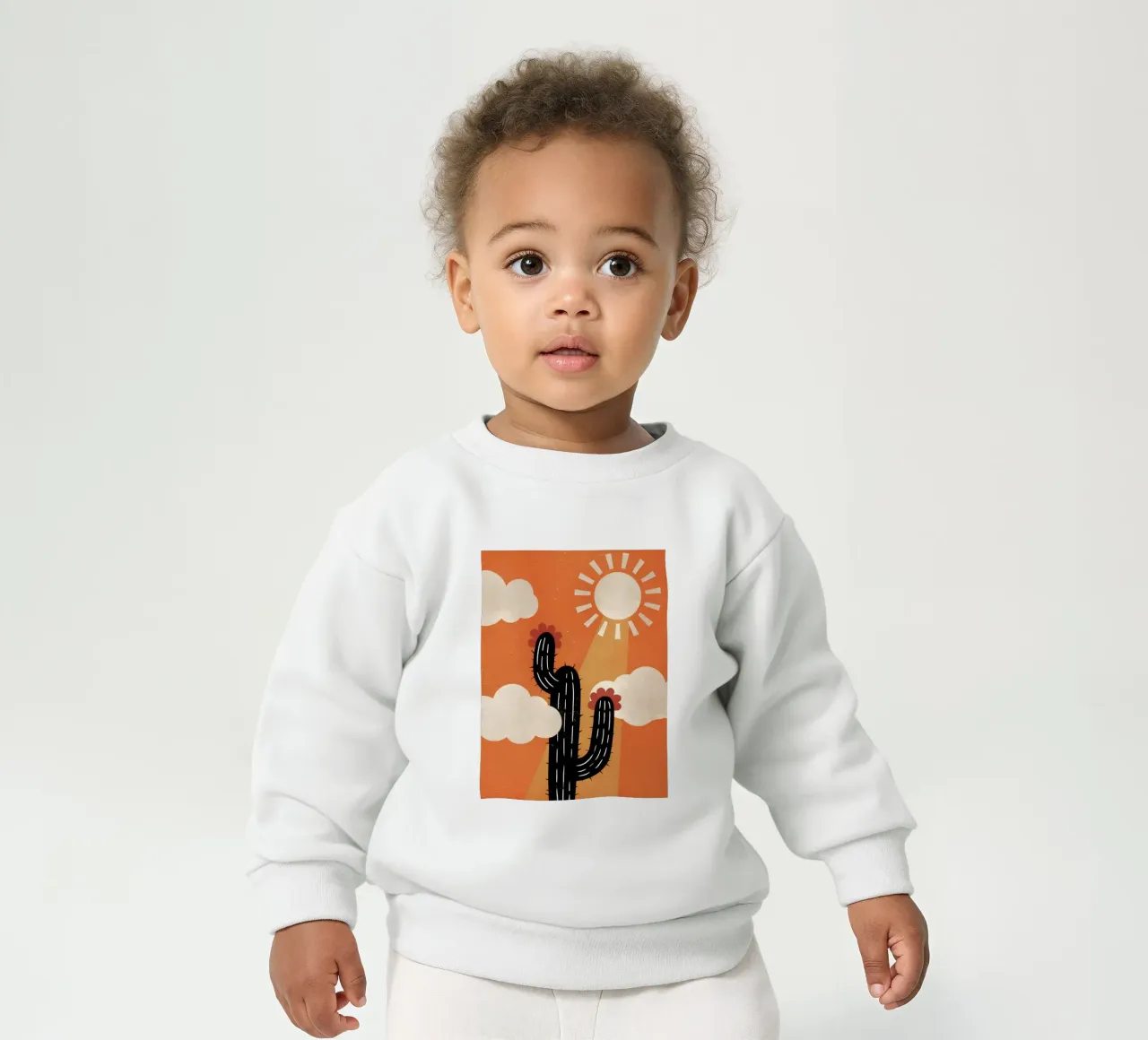 Cactus e sole Retro Pop felpa neonato da THE LATEST SHOP
