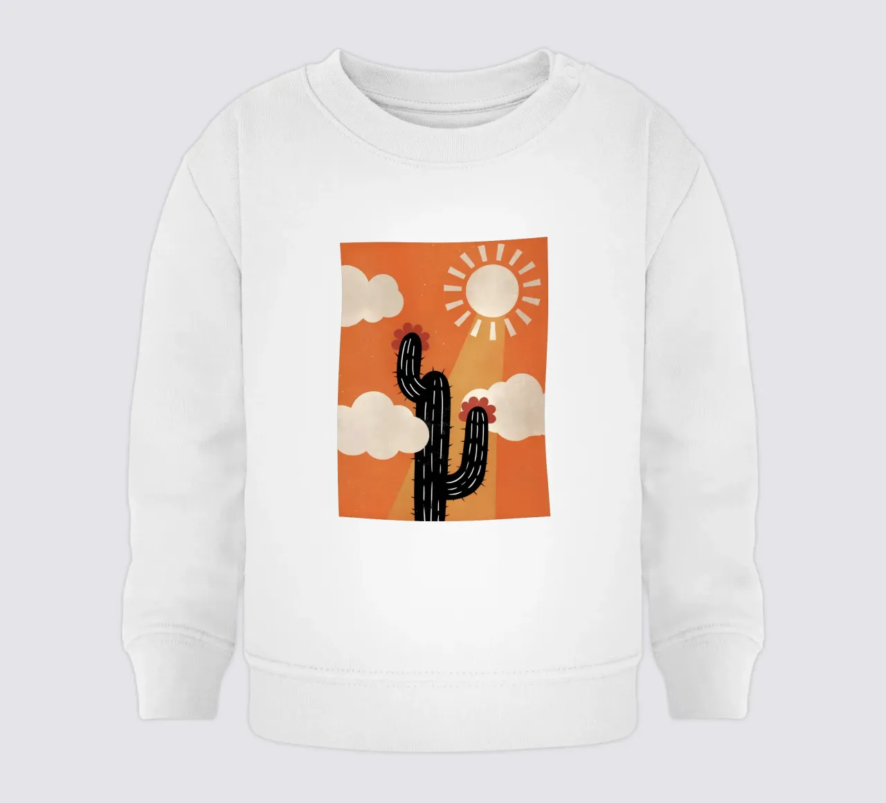 Cactus e sole Retro Pop felpa neonato da THE LATEST SHOP