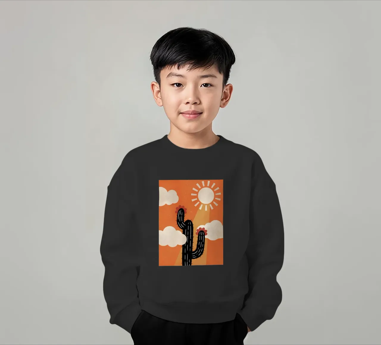 Cactus e sole Retro Pop felpa bambino da THE LATEST SHOP