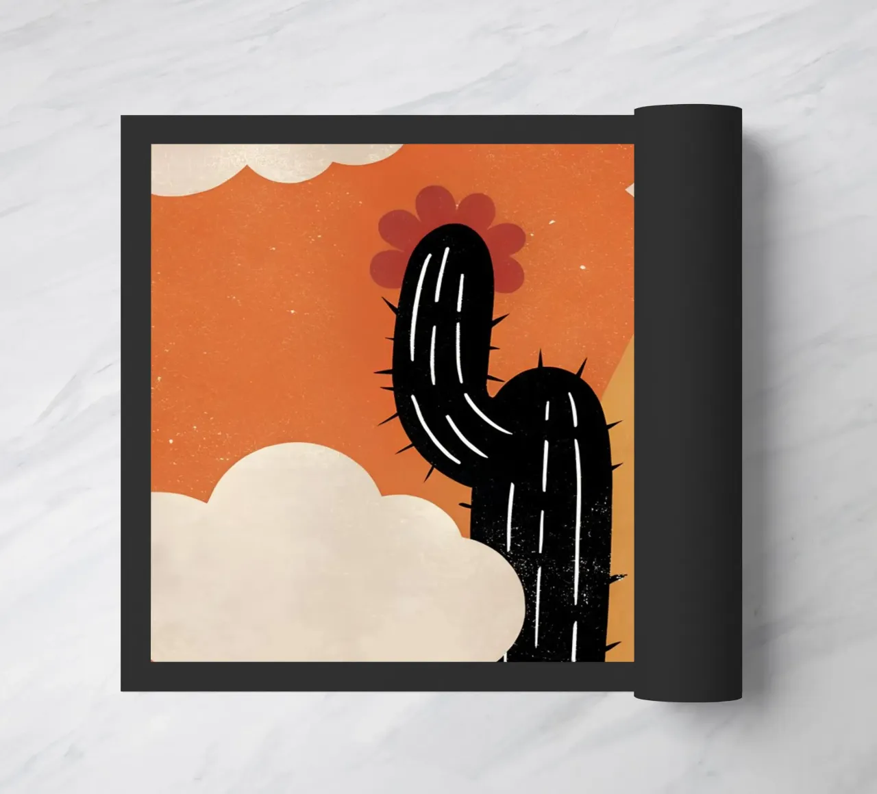 Cactus e sole Retro Pop zerbino da THE LATEST SHOP