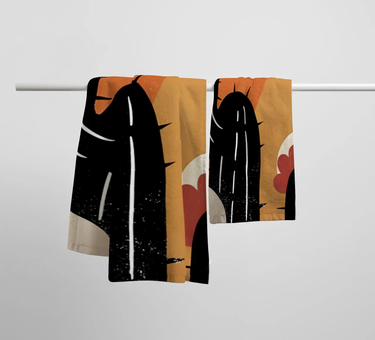 Cactus e sole Retro Pop asciugamano da bagno da THE LATEST SHOP