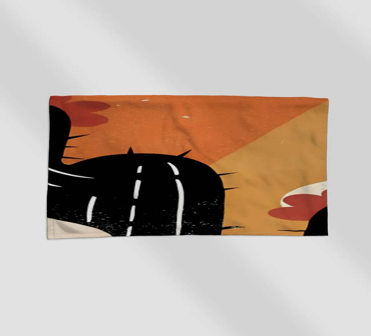 Cactus e sole Retro Pop telo mare da THE LATEST SHOP