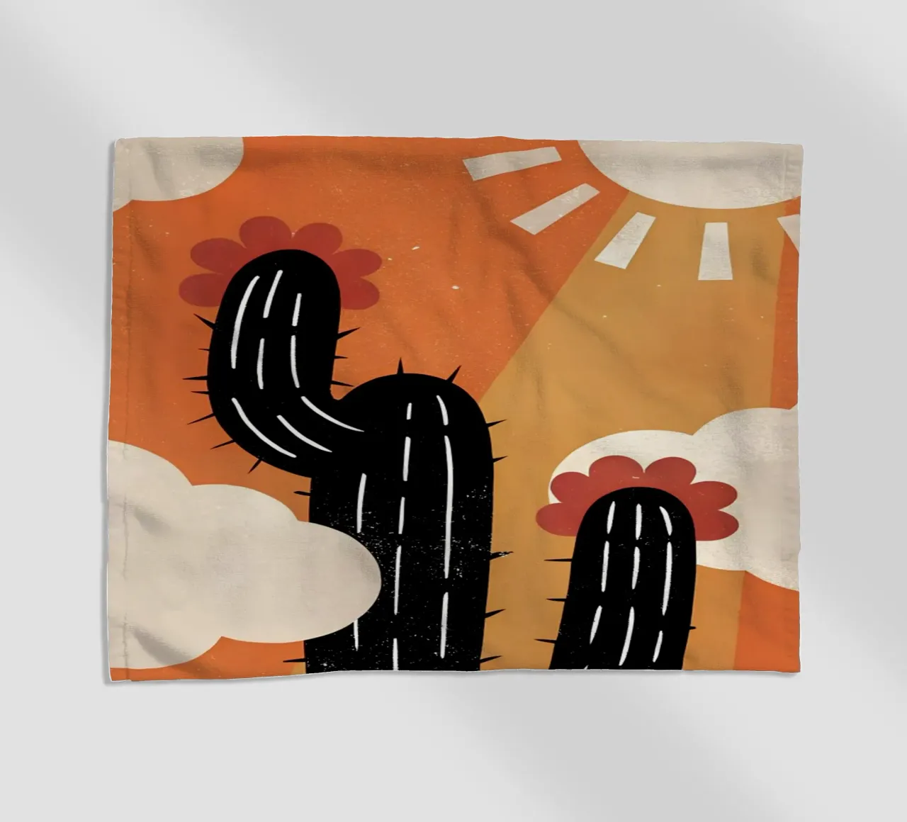 Cactus e sole Retro Pop telo mare da THE LATEST SHOP