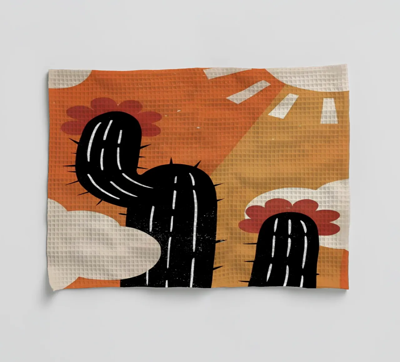Cactus e sole Retro Pop canovaccio da cucina da THE LATEST SHOP
