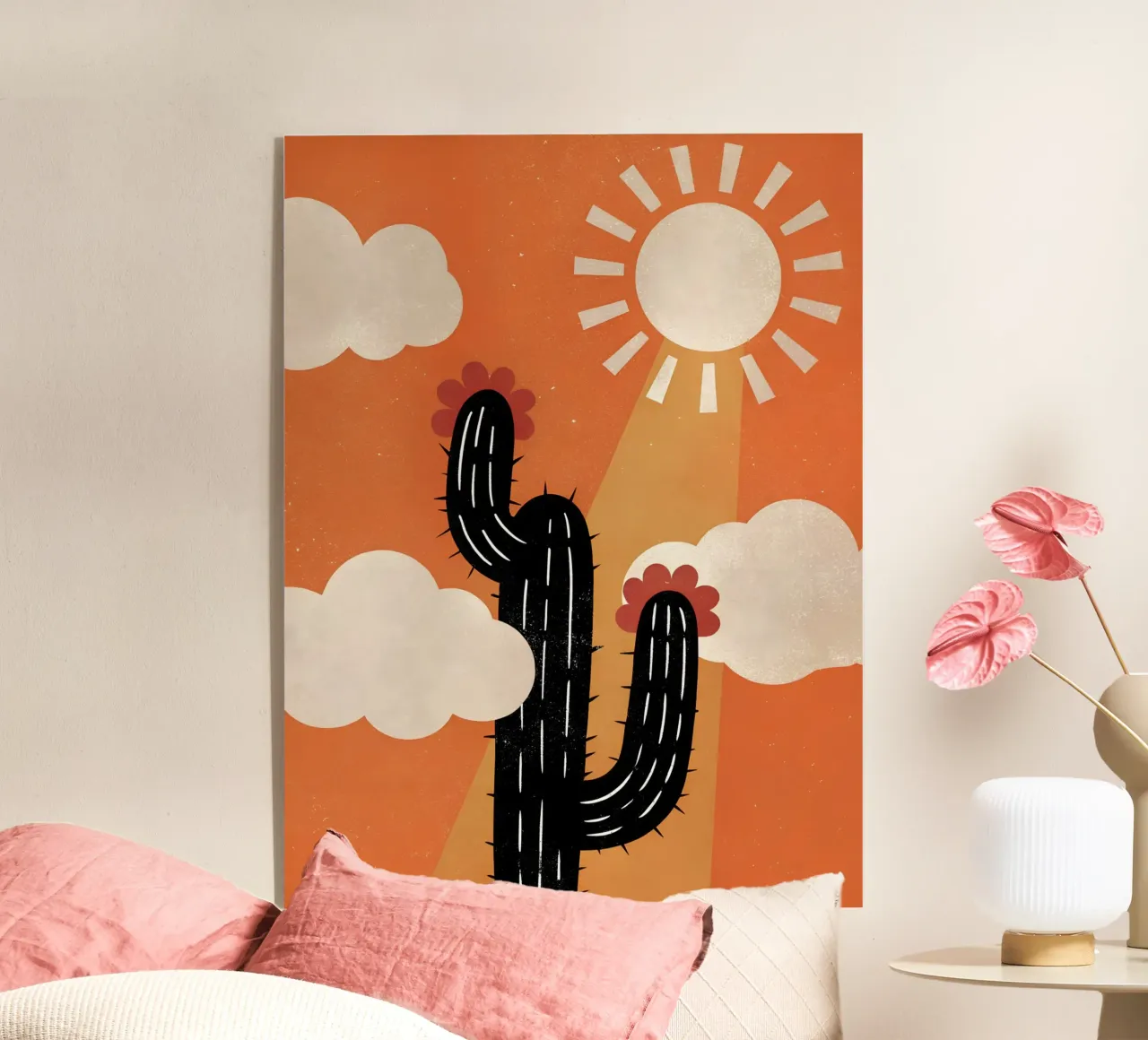 Cactus e sole Retro Pop plexiglass da THE LATEST SHOP
