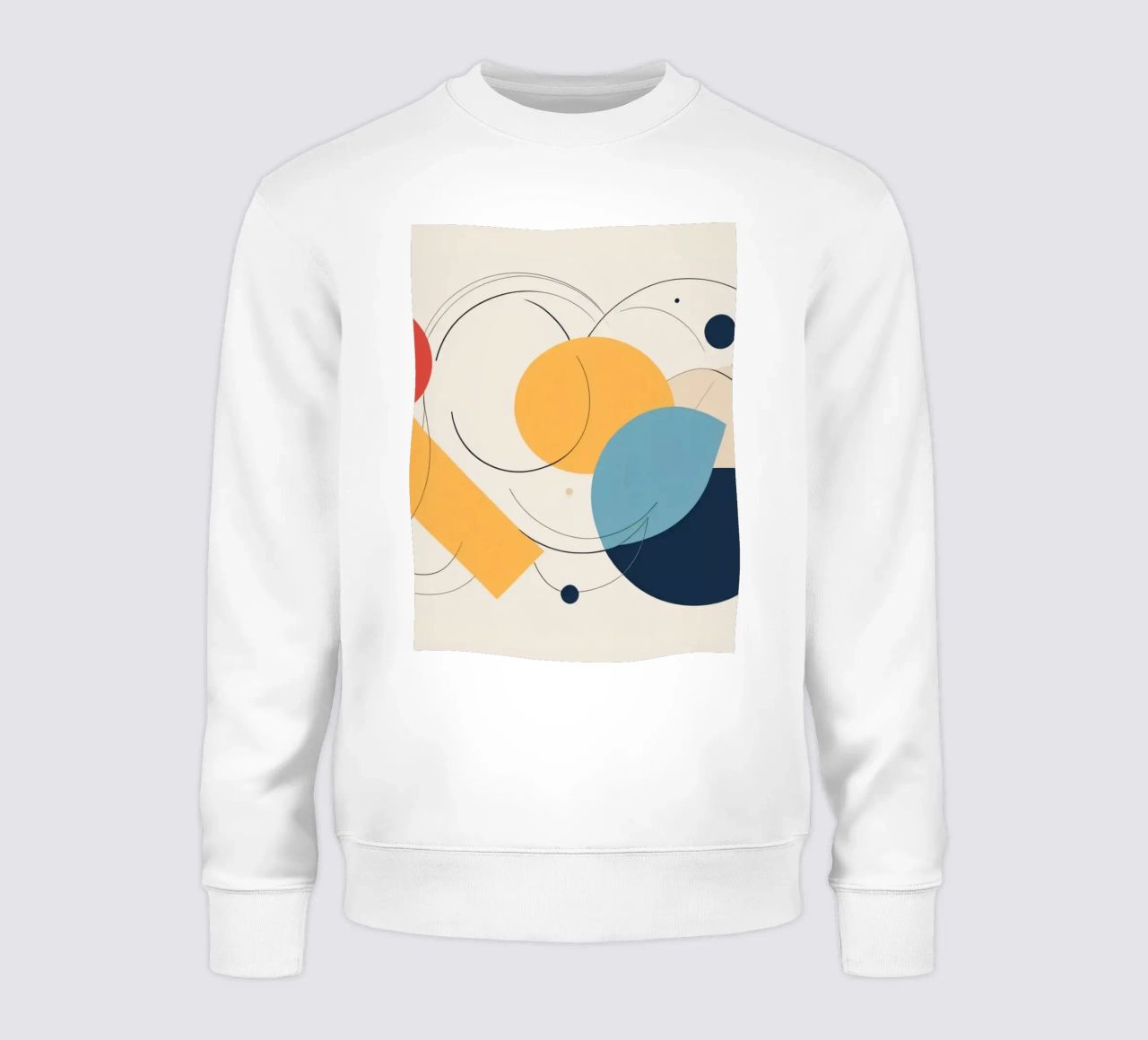 Forme geometriche astratte in colori caldi e freddi felpa da DesignDoodle