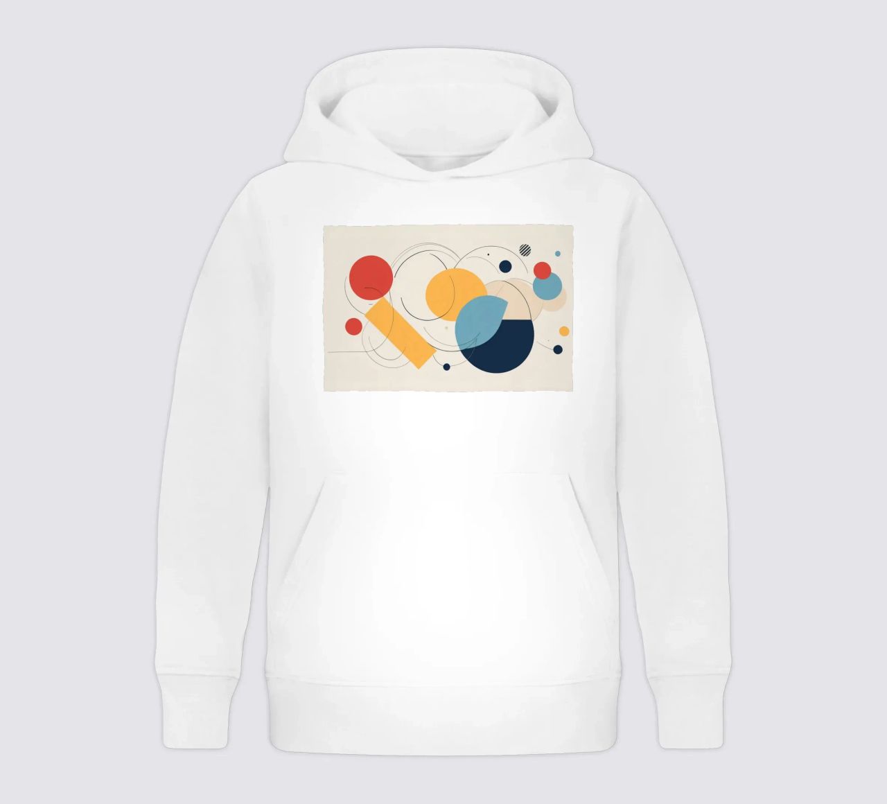 Forme geometriche astratte in colori caldi e freddi felpa bambino con cappuccio da DesignDoodle