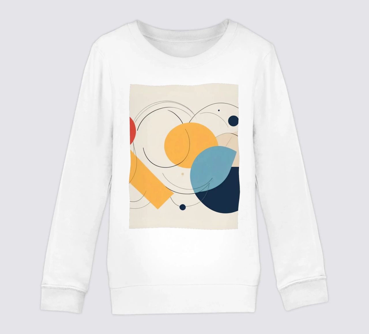 Forme geometriche astratte in colori caldi e freddi felpa bambino da DesignDoodle