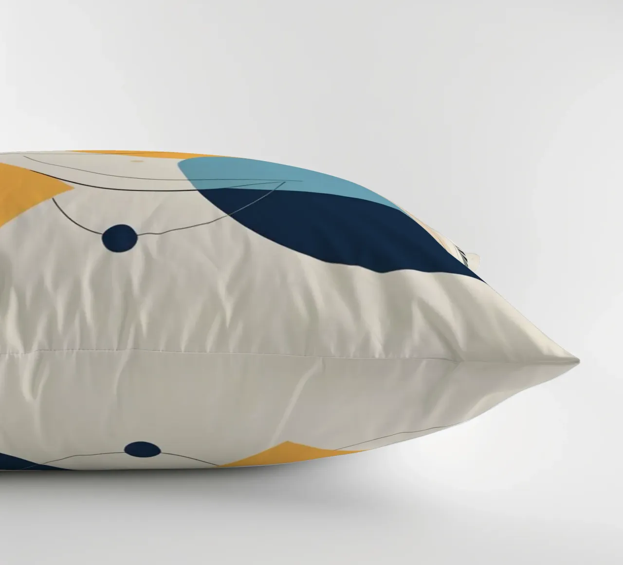 Forme geometriche astratte in colori caldi e freddi cuscino da DesignDoodle