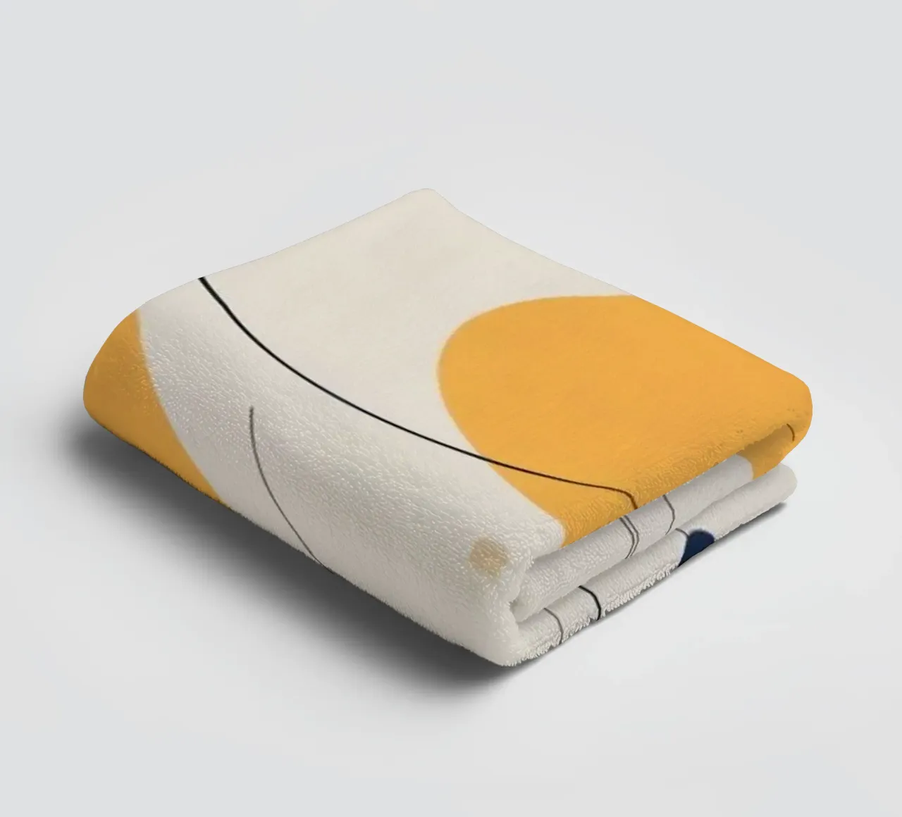 Forme geometriche astratte in colori caldi e freddi asciugamano da bagno da DesignDoodle