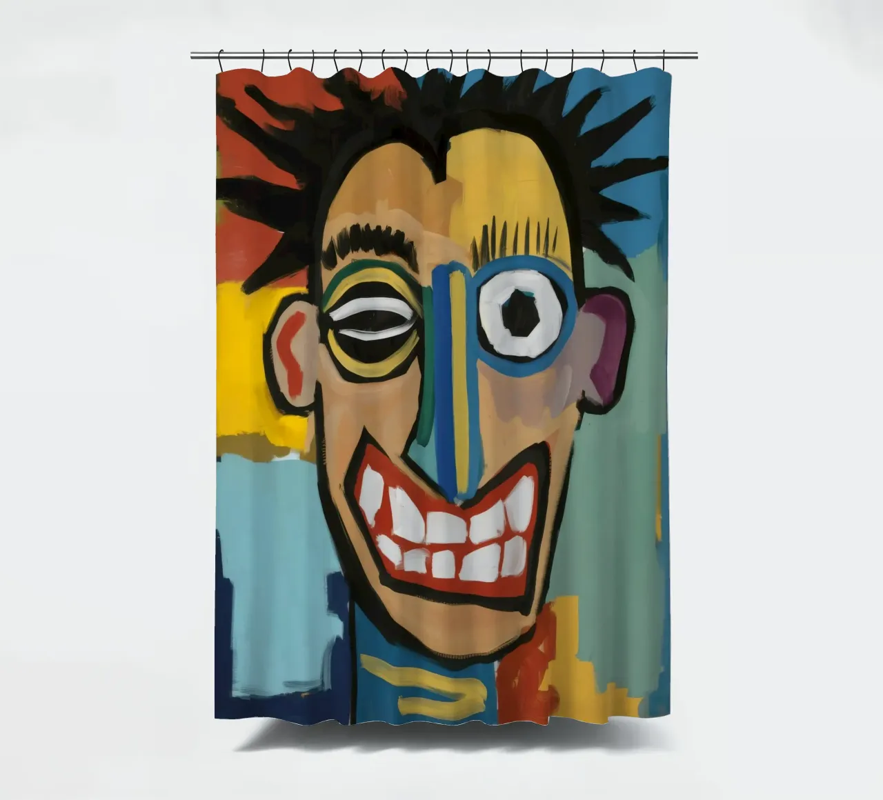 Spiky Hair Abstract shower curtain by Muse Fragments