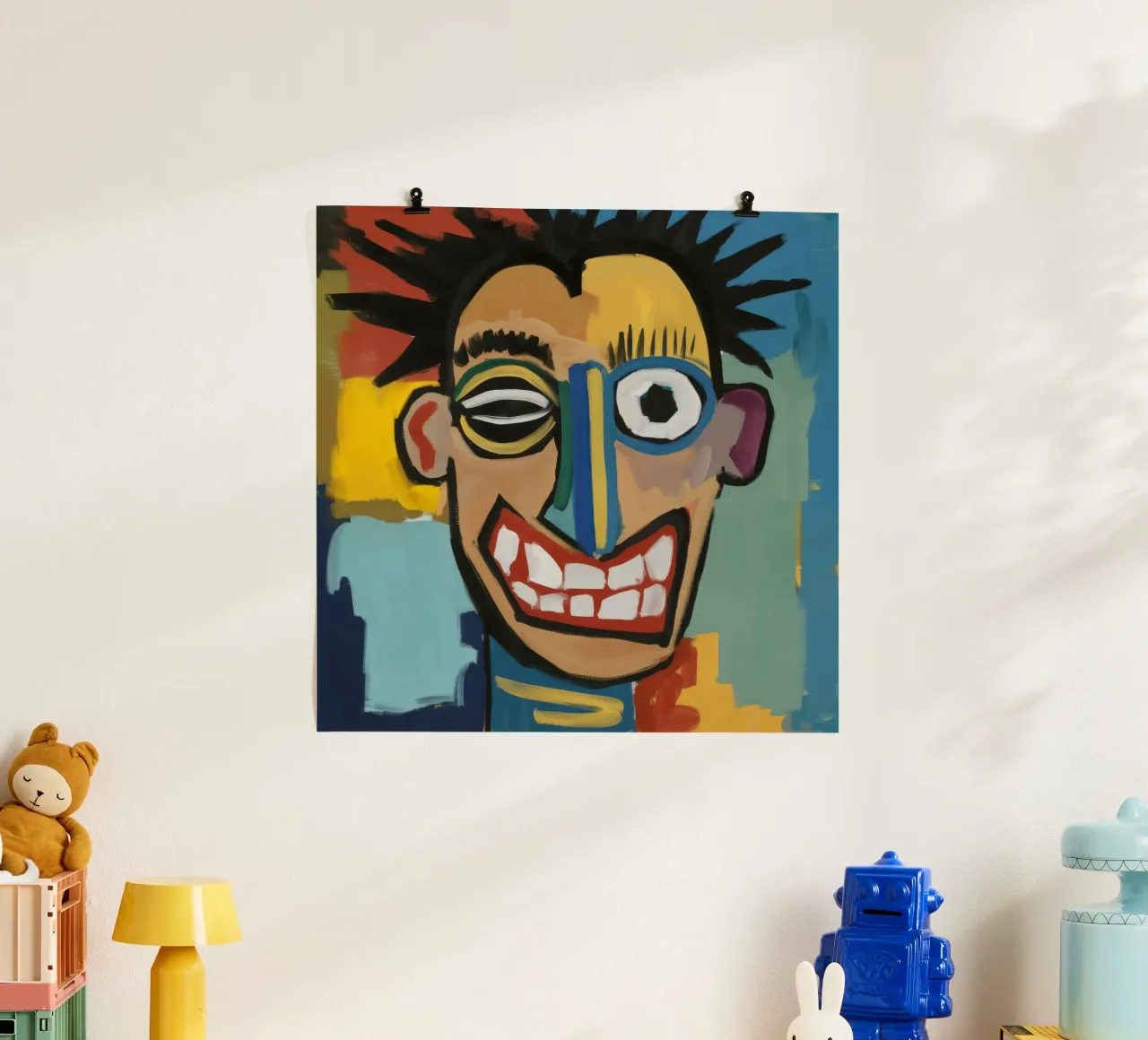 Capelli a spiga astratti poster con telaio in plastica da Muse Fragments