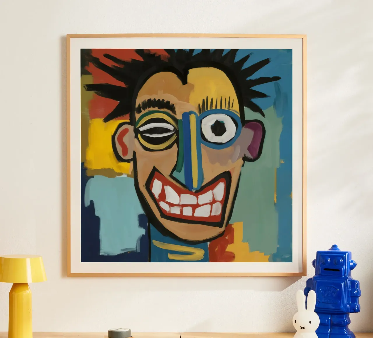 Capelli a spiga astratti poster con telaio in plastica da Muse Fragments