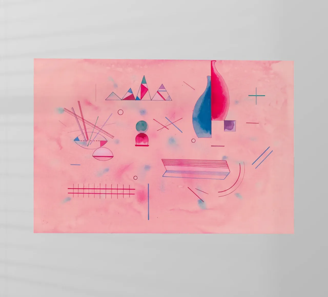 Sticks – The Rose by Vassily Kandinsky pellicola backlit da Venus Art