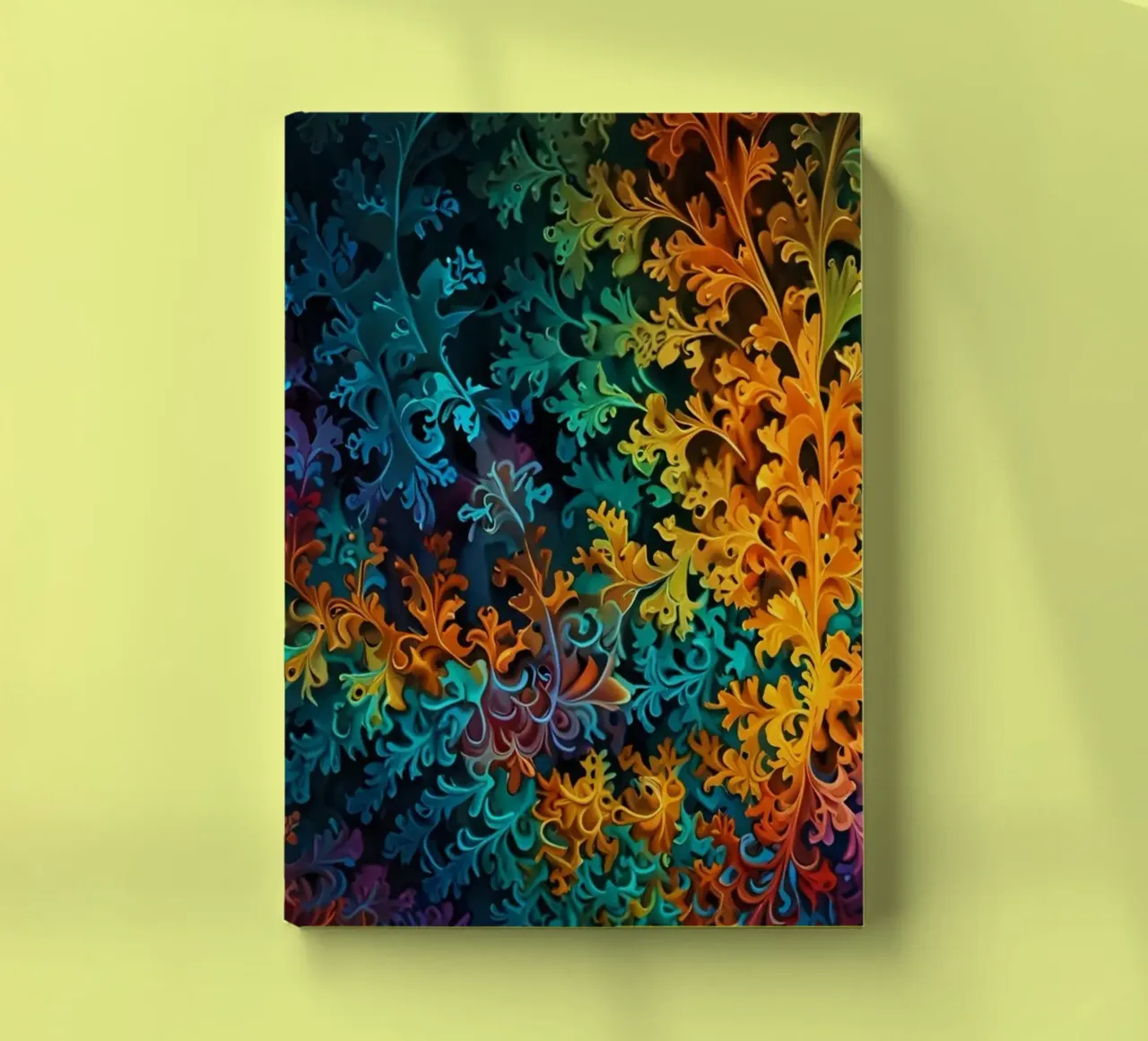 Colorful fractal design showcasing intricate patterns notebook by DesignDoodle