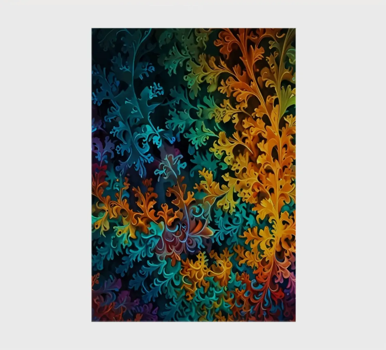 Colorful fractal design showcasing intricate patterns notebook by DesignDoodle