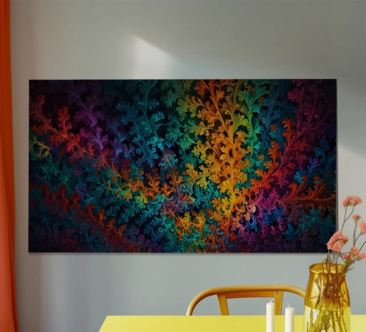 Colorful fractal design showcasing intricate patterns hahnemühle by DesignDoodle