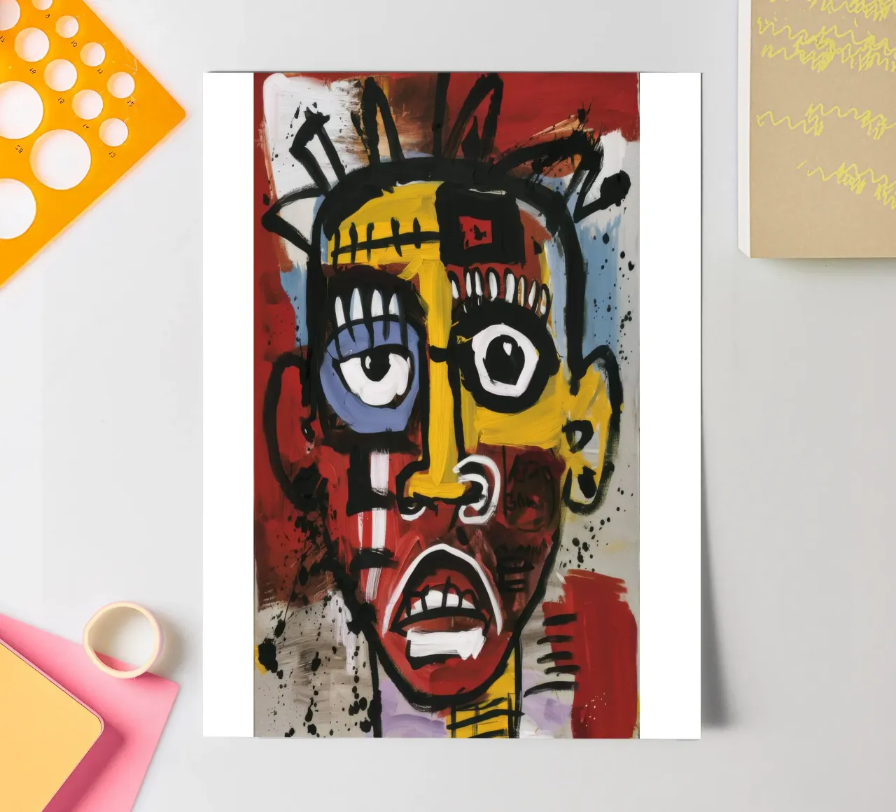 Crowned Abstract Majesty sticker sheet by Muse Fragments