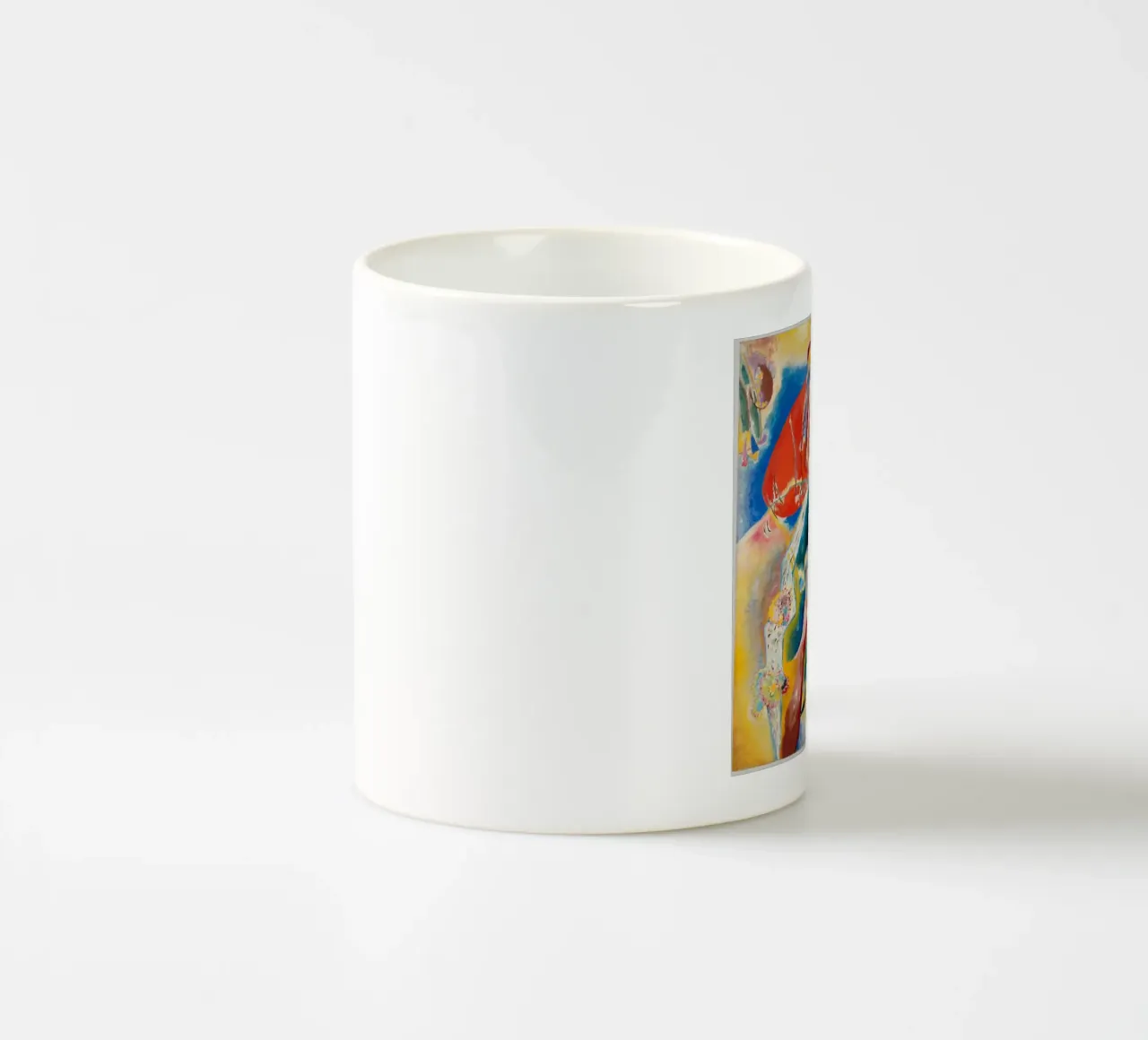Painting with Red Spot by Wassily Kandinsky 1914 tazza in ceramica da Venus Art