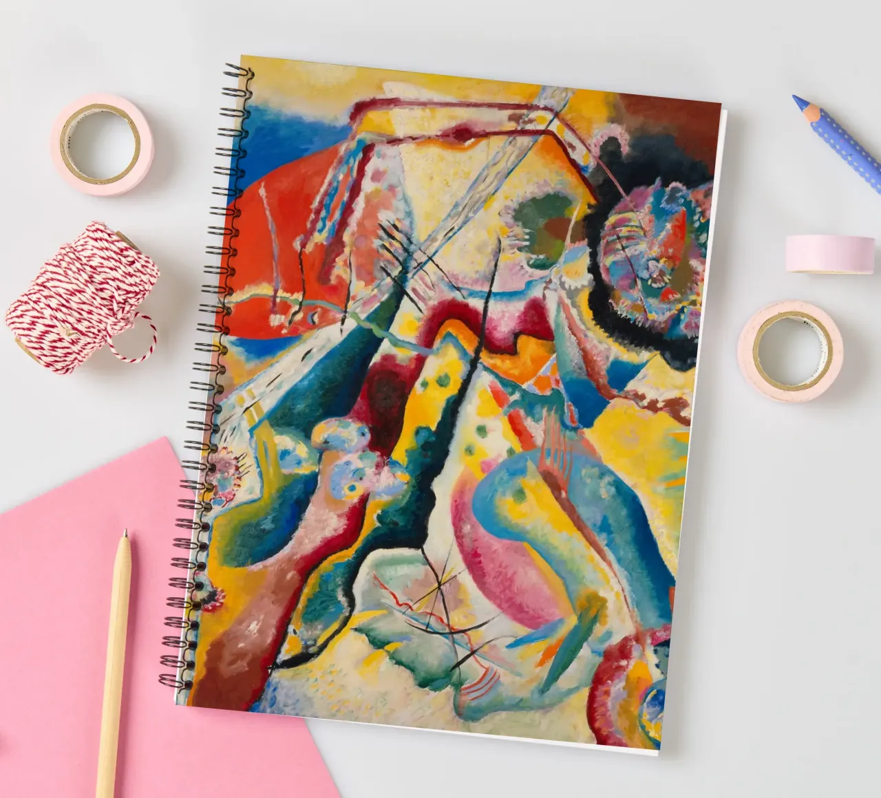 Painting with Red Spot by Wassily Kandinsky 1914 Ringbuch von Venus Art