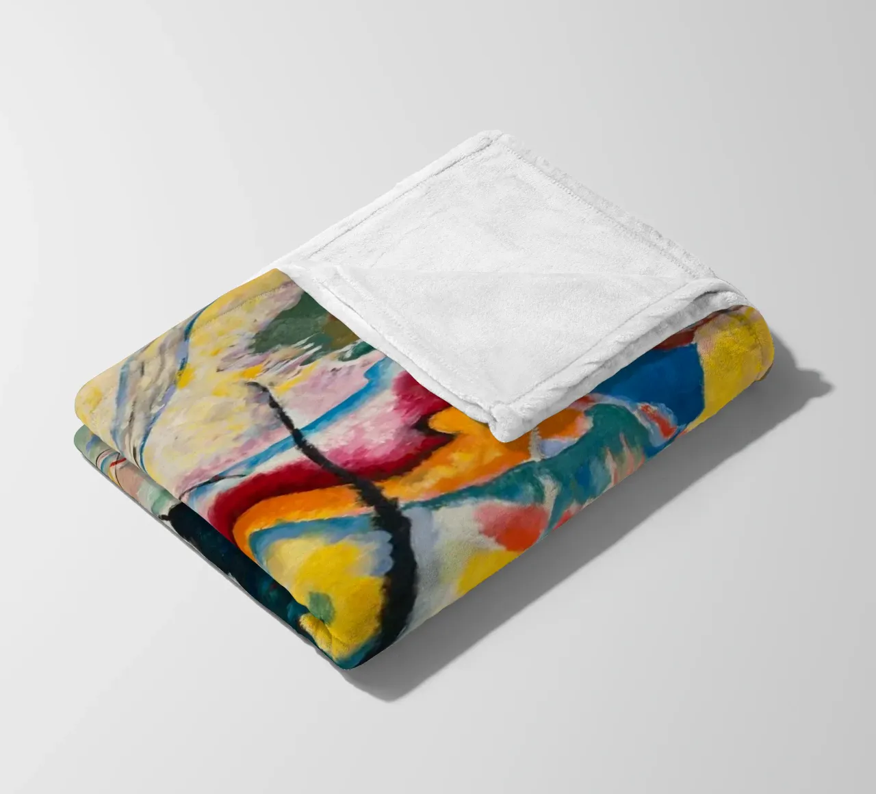 Painting with Red Spot by Wassily Kandinsky 1914 coperta in pile da Venus Art