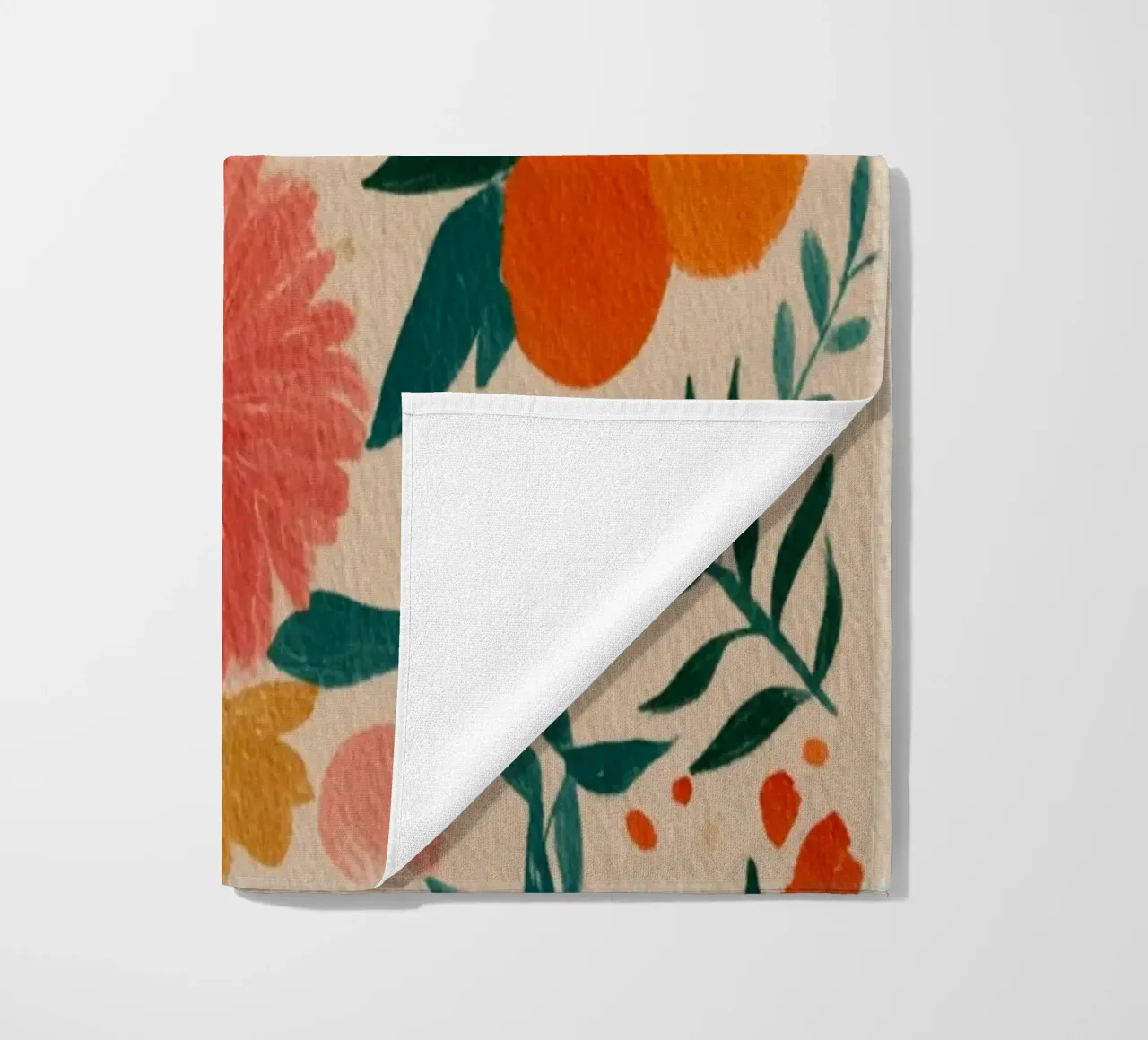 Botanical Abstract Oranges and Blossoms telo mare da Gypsy Galleria